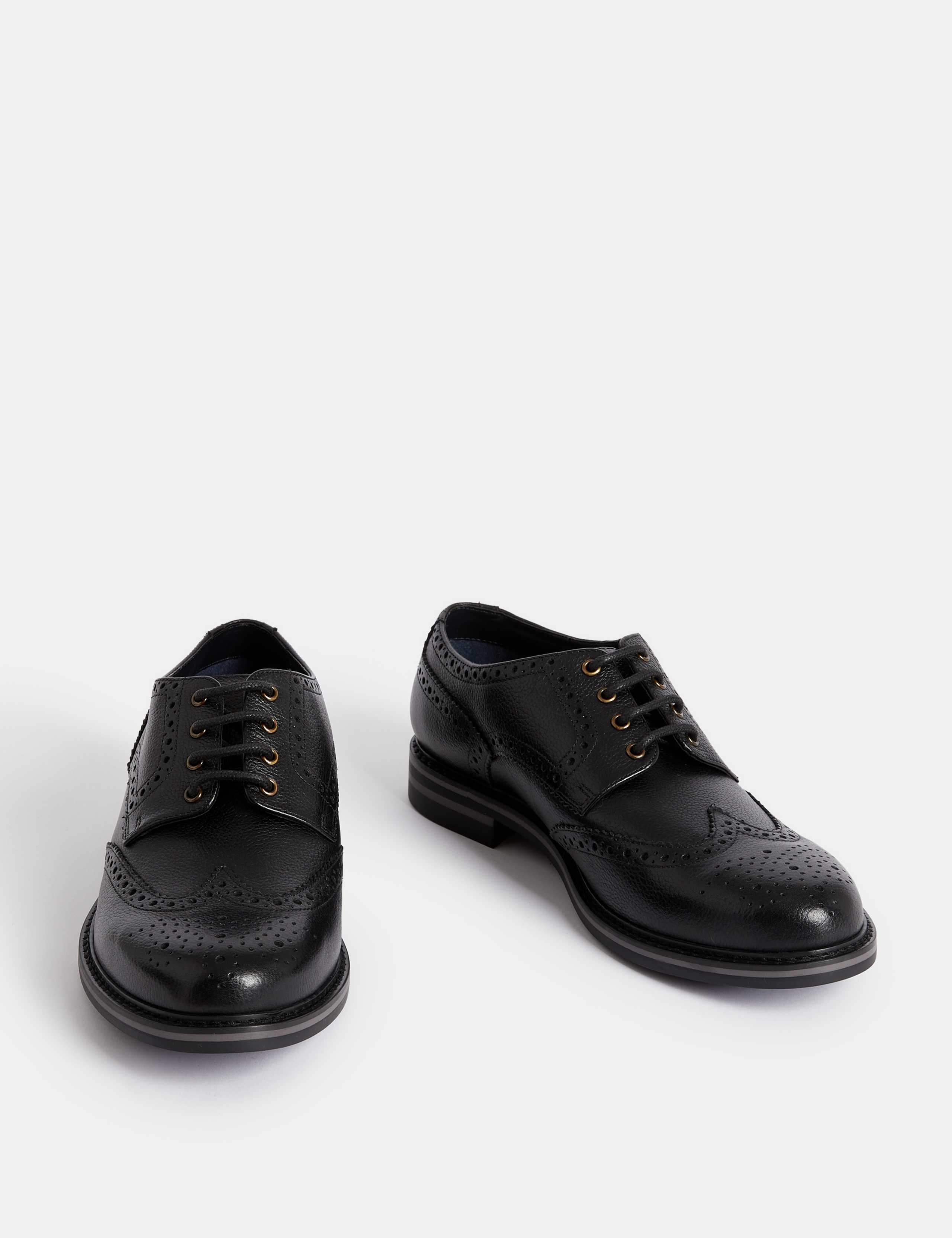 Wide Fit Leather Brogues 2 of 4