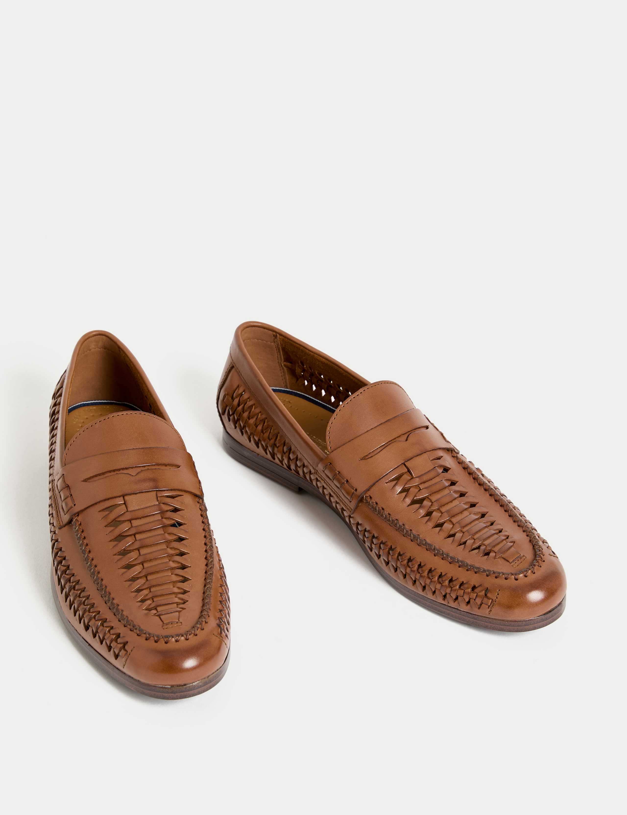 Leather Woven Loafers 2 of 4