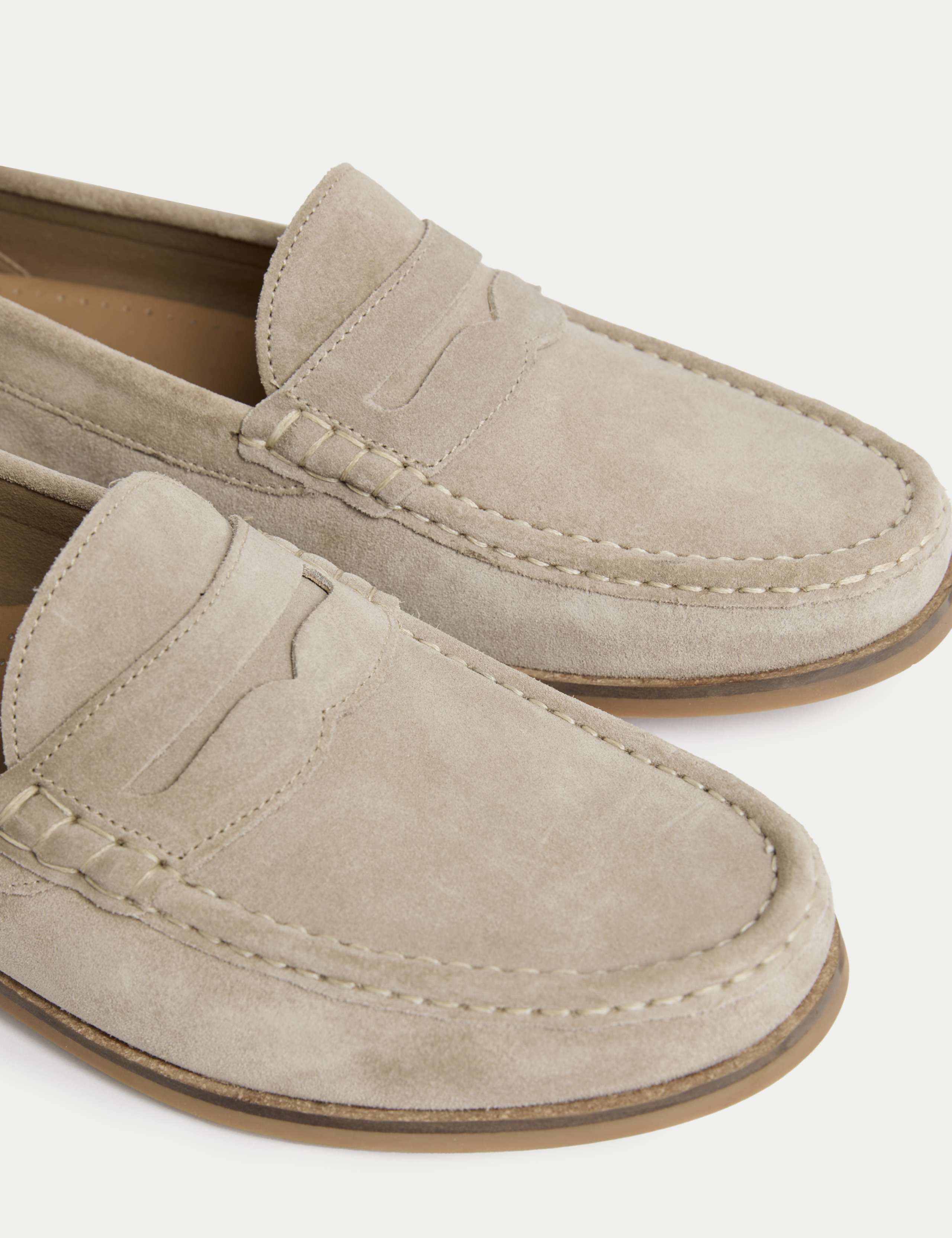 Suede Penny Loafers 3 of 4