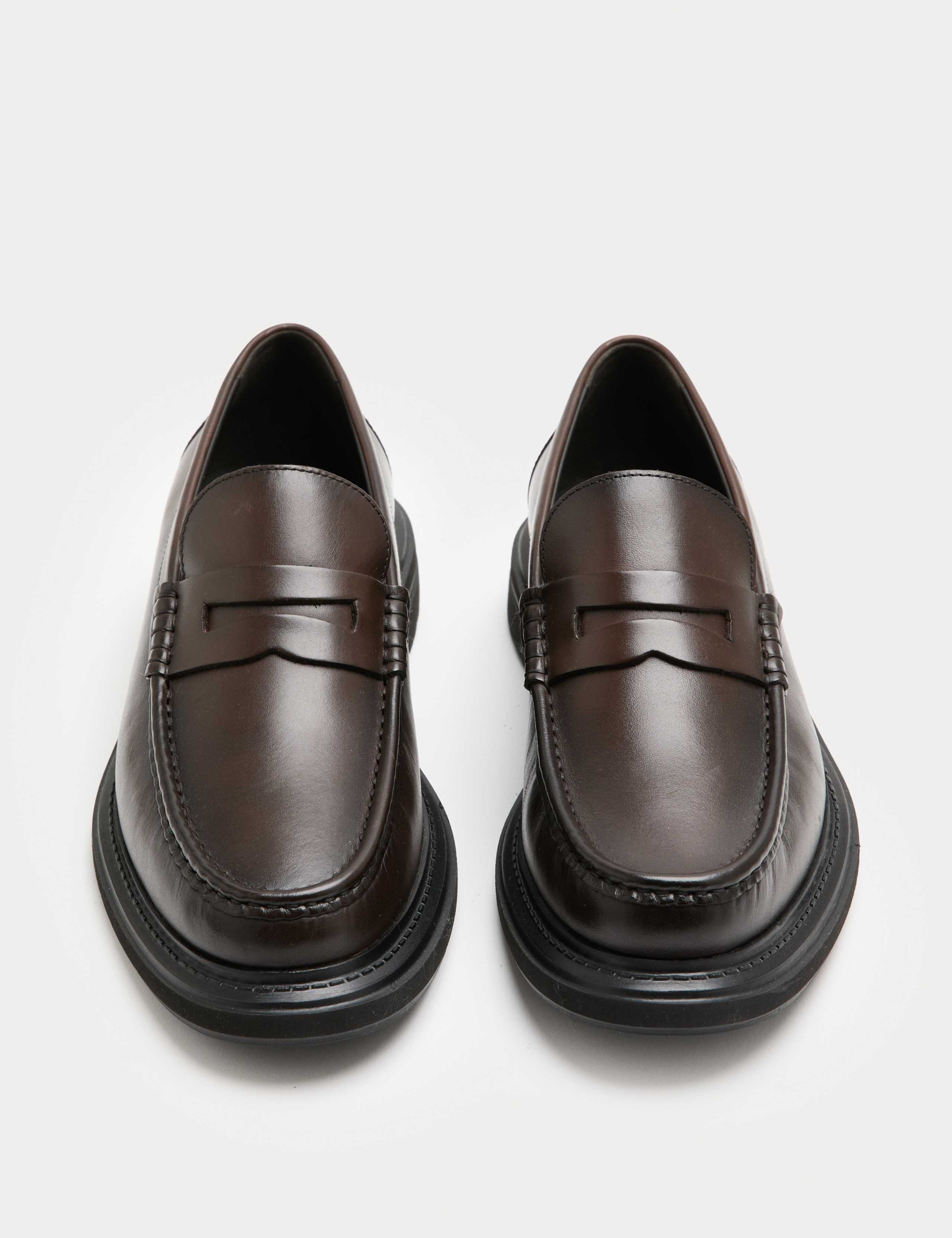 Leather Slip-On Loafers 1 of 3
