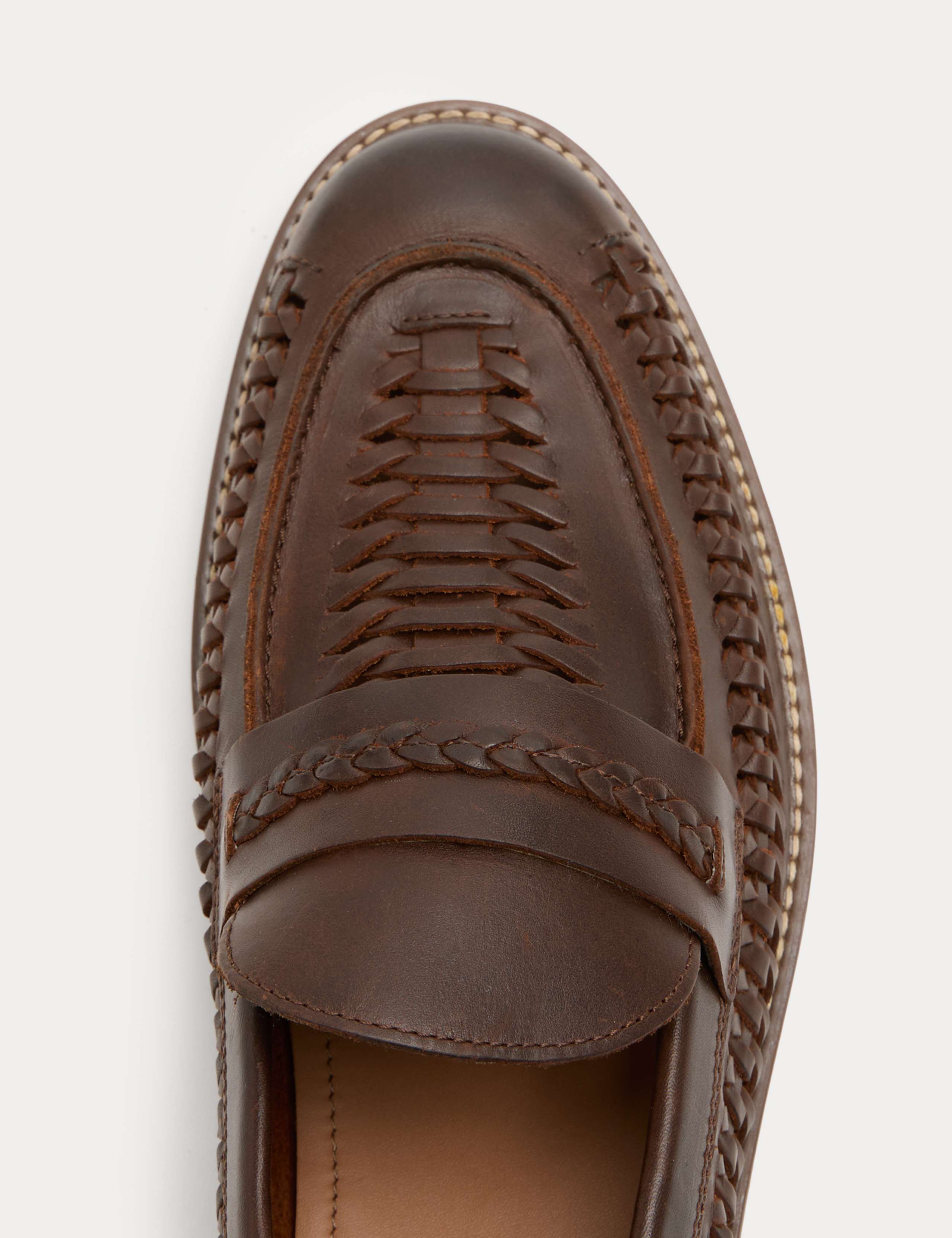 Leather Woven Loafers 3 of 3