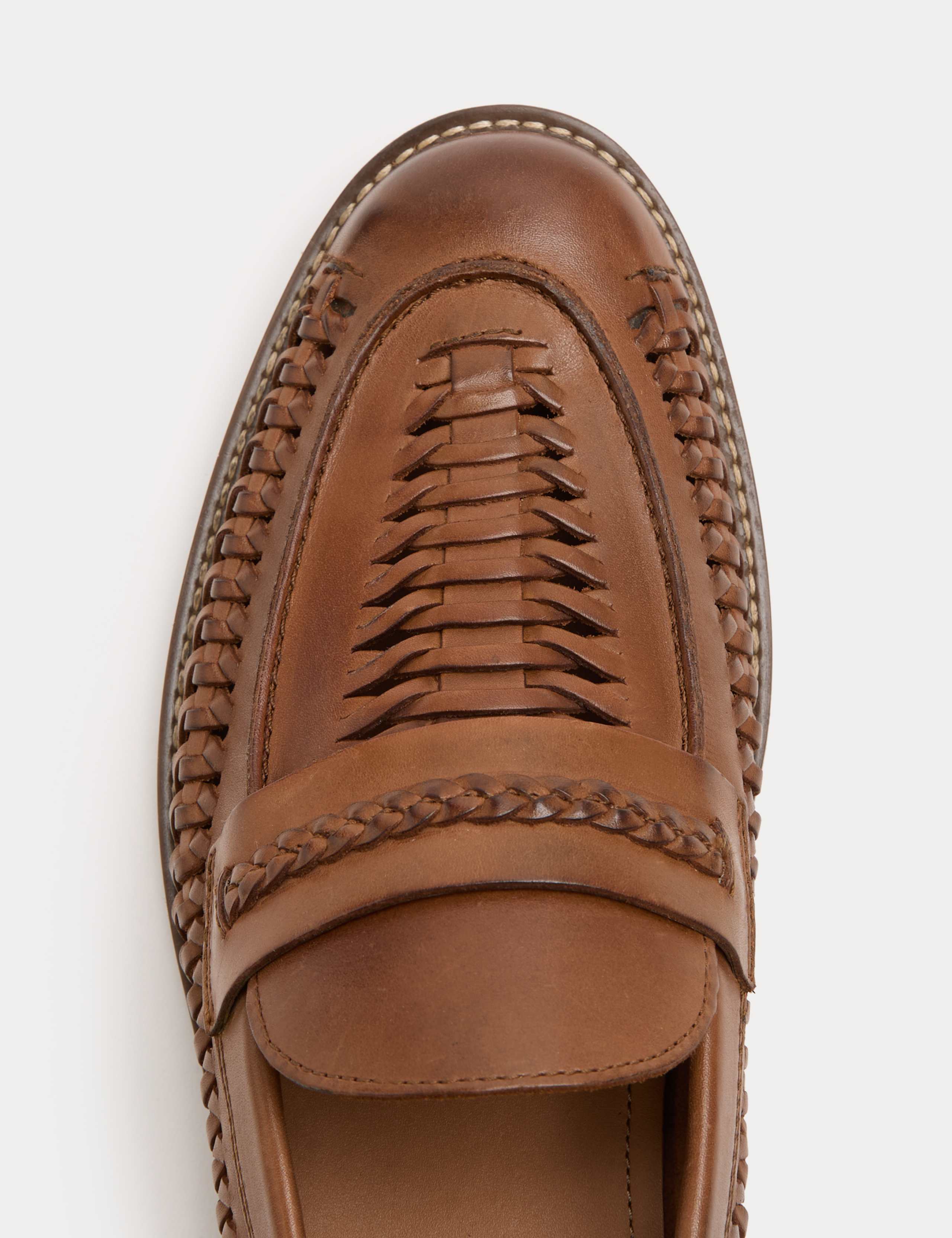Leather Woven Loafers 3 of 3