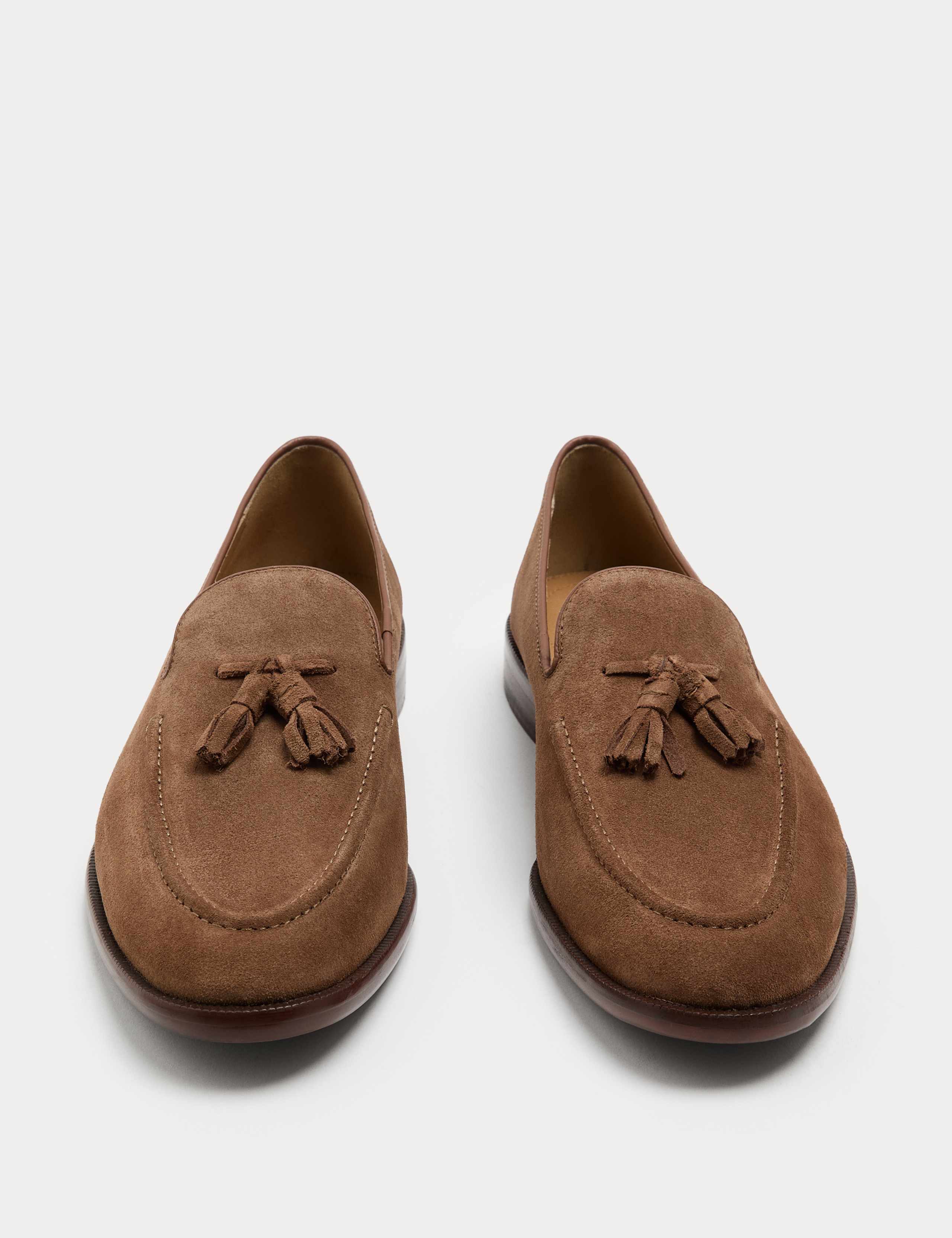 Suede Tassel Loafers 1 of 3