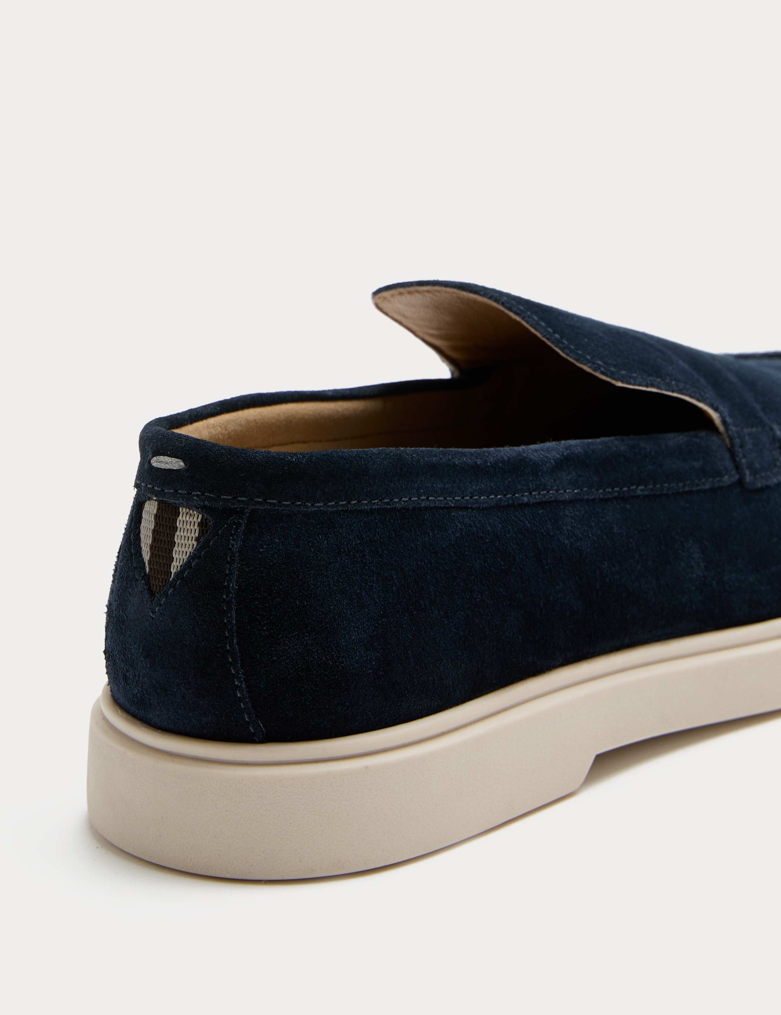 White Sole Suede Loafers 3 of 3