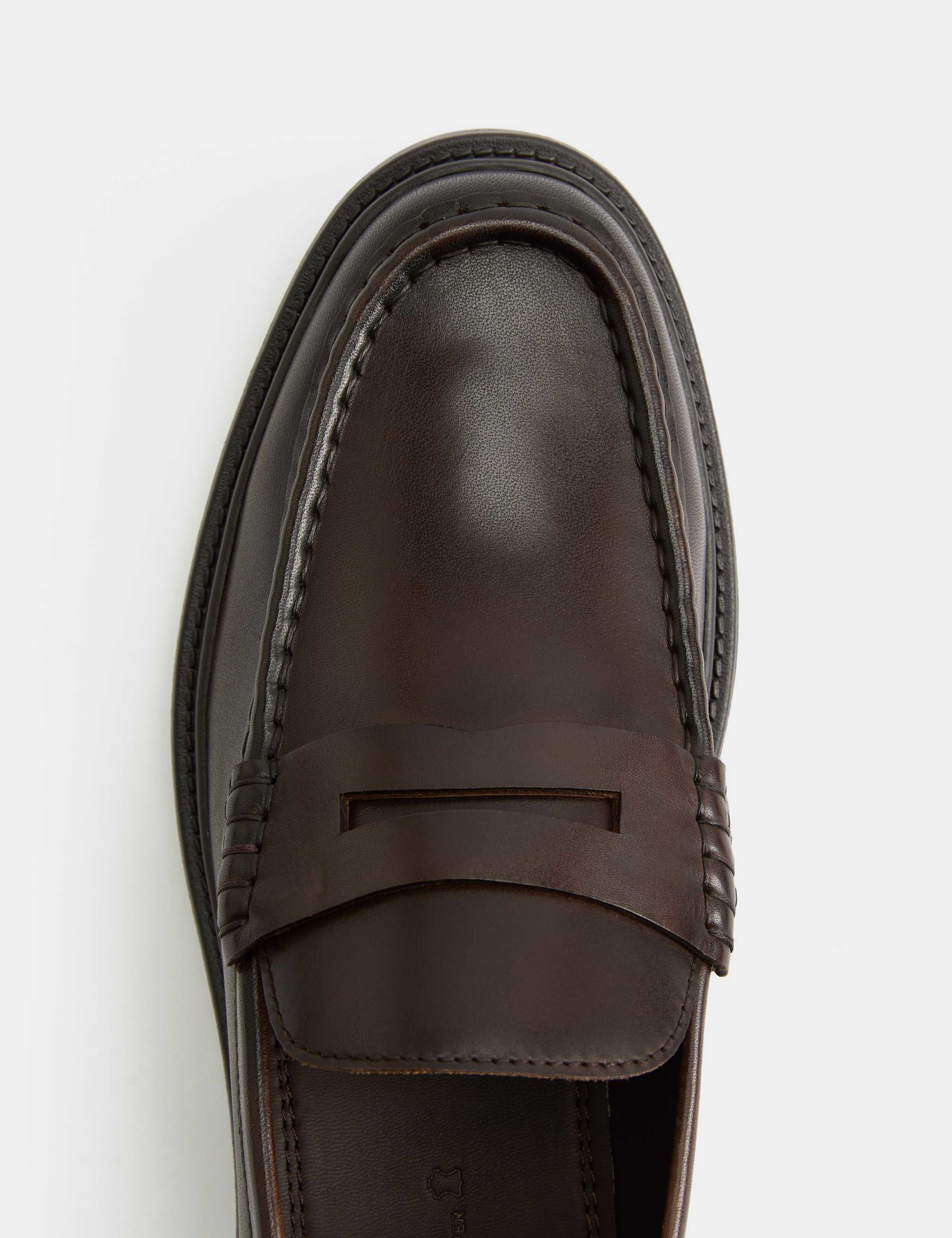 Leather Chunky Sole Loafers 3 of 3