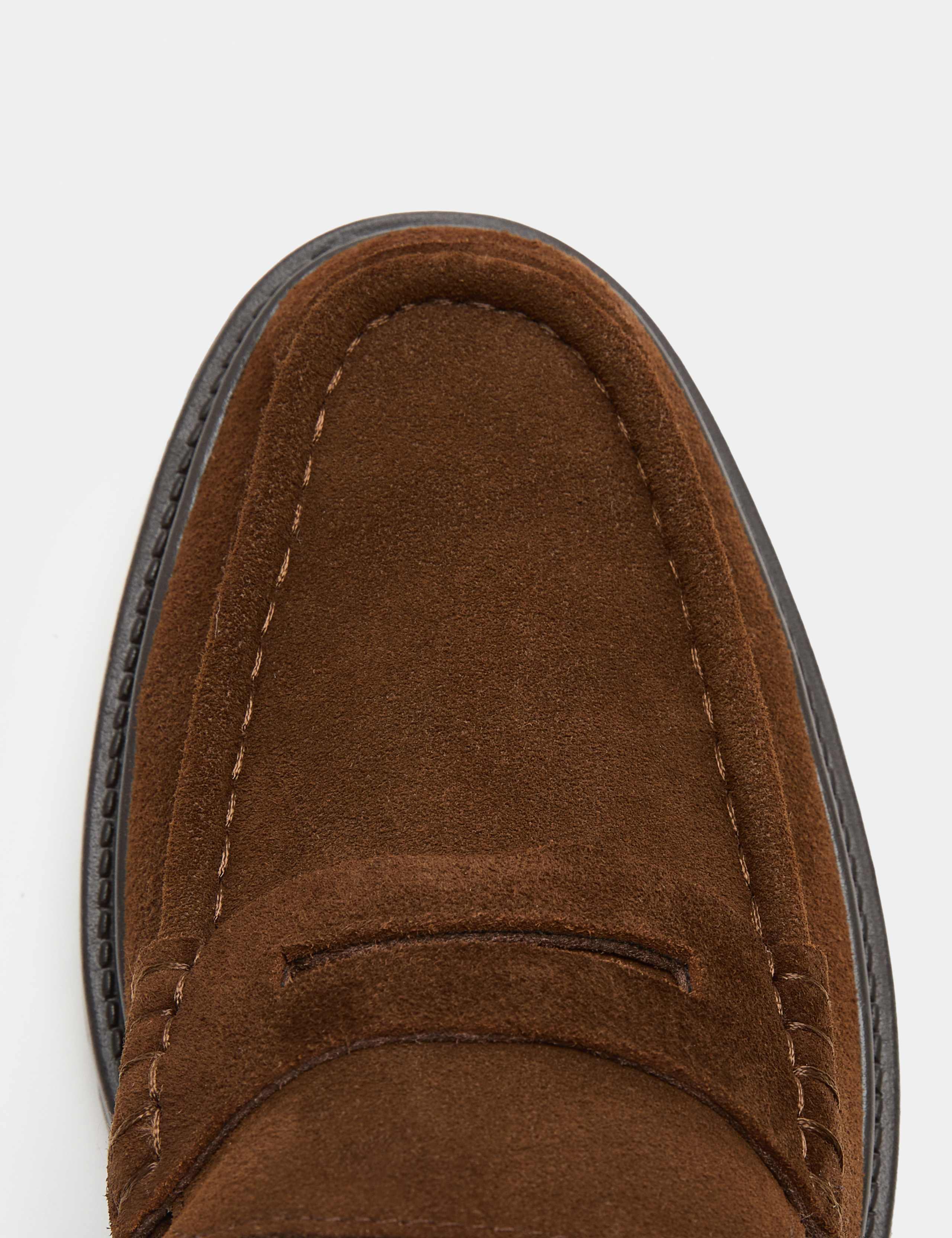 Suede Chunky Sole Slip On Loafers 3 of 3