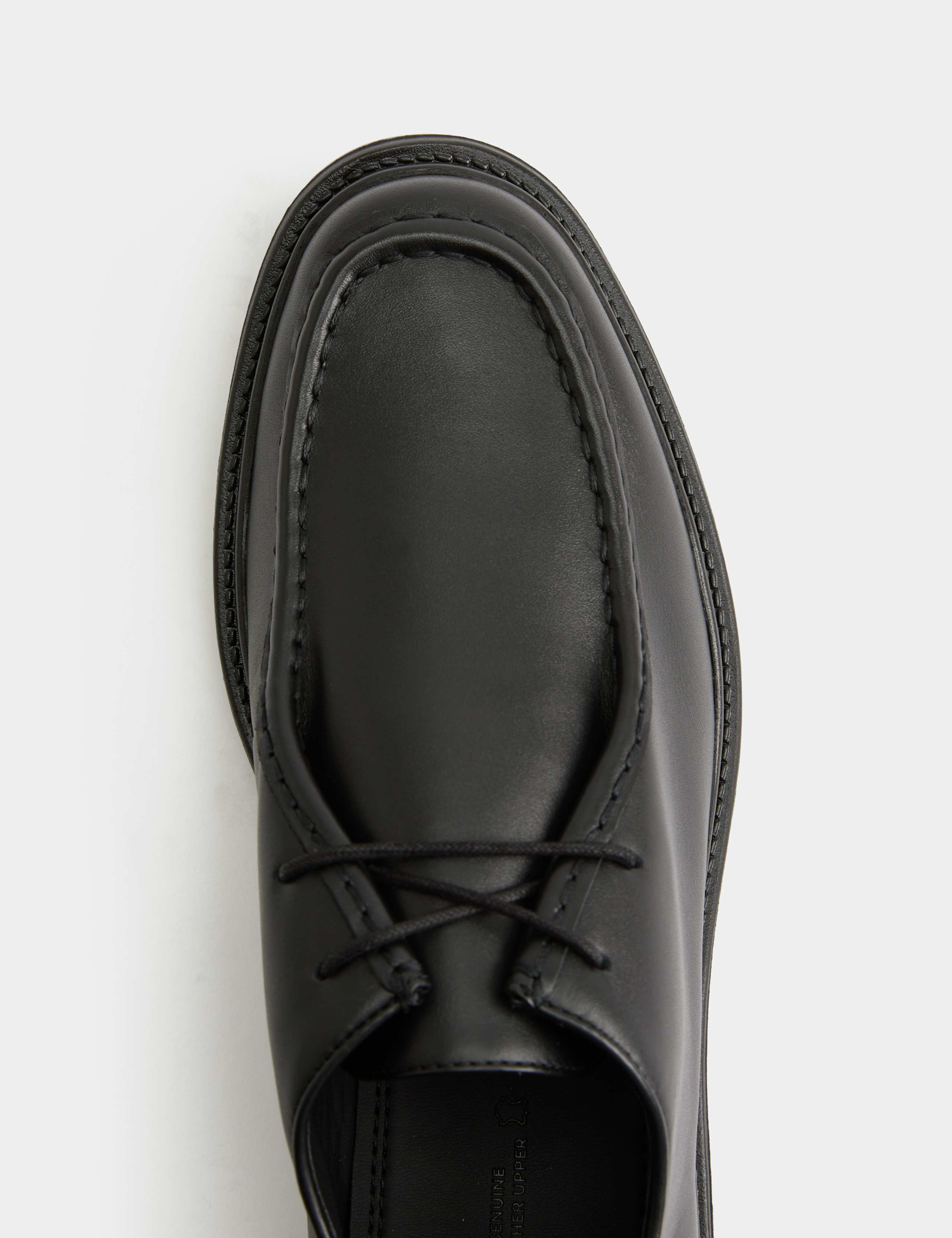 Leather Chunky Sole Apron Shoes 3 of 3