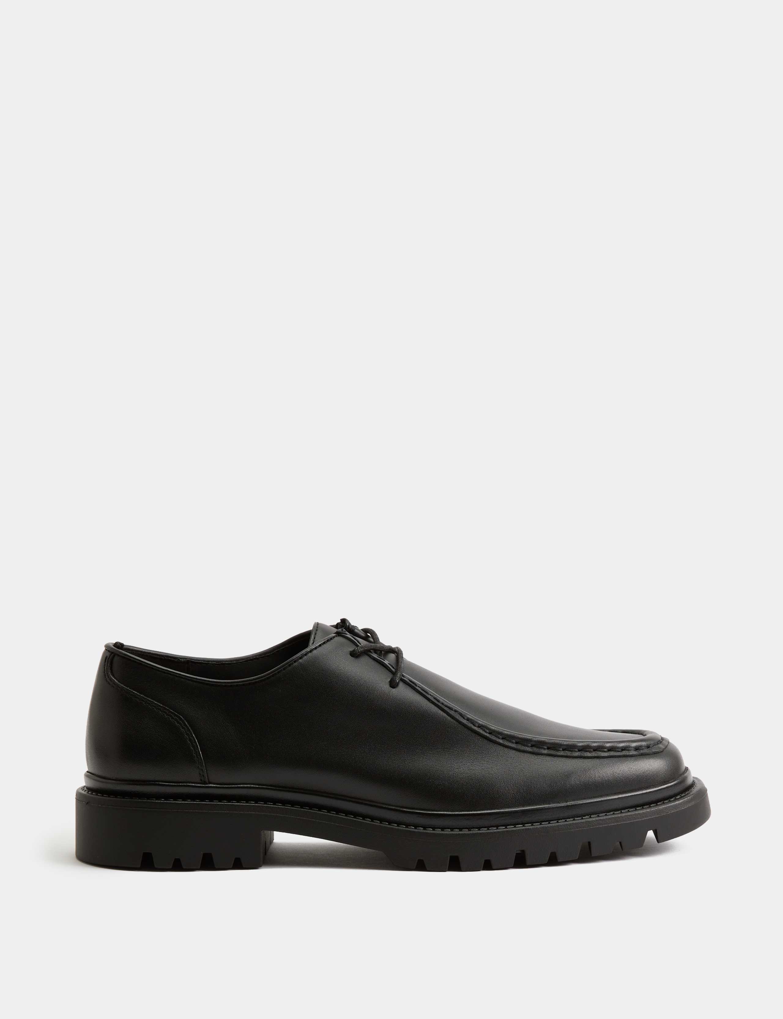Leather Chunky Sole Apron Shoes 2 of 3