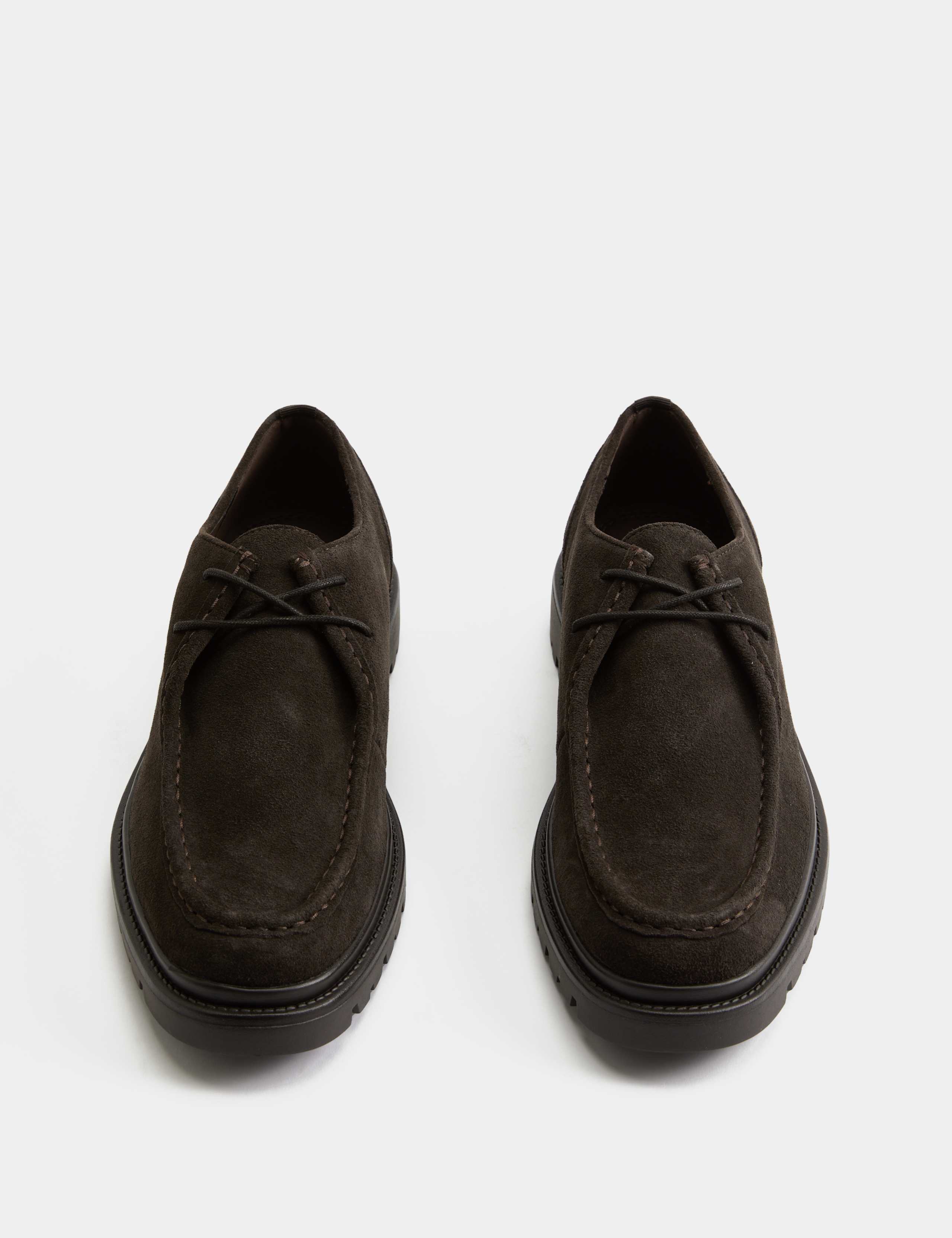 Suede Chunky Sole Apron Shoes 1 of 3