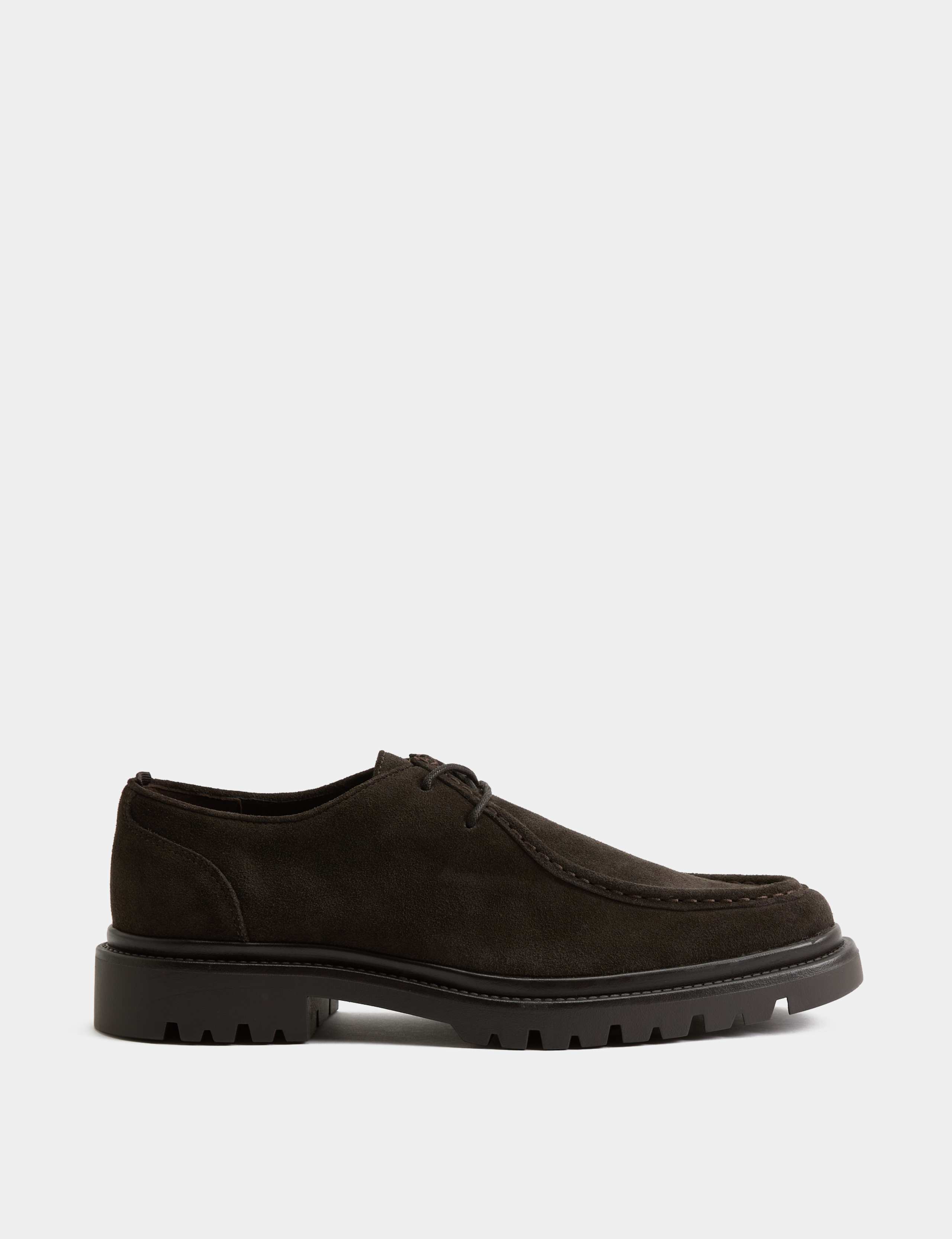 Suede Chunky Sole Apron Shoes 2 of 3