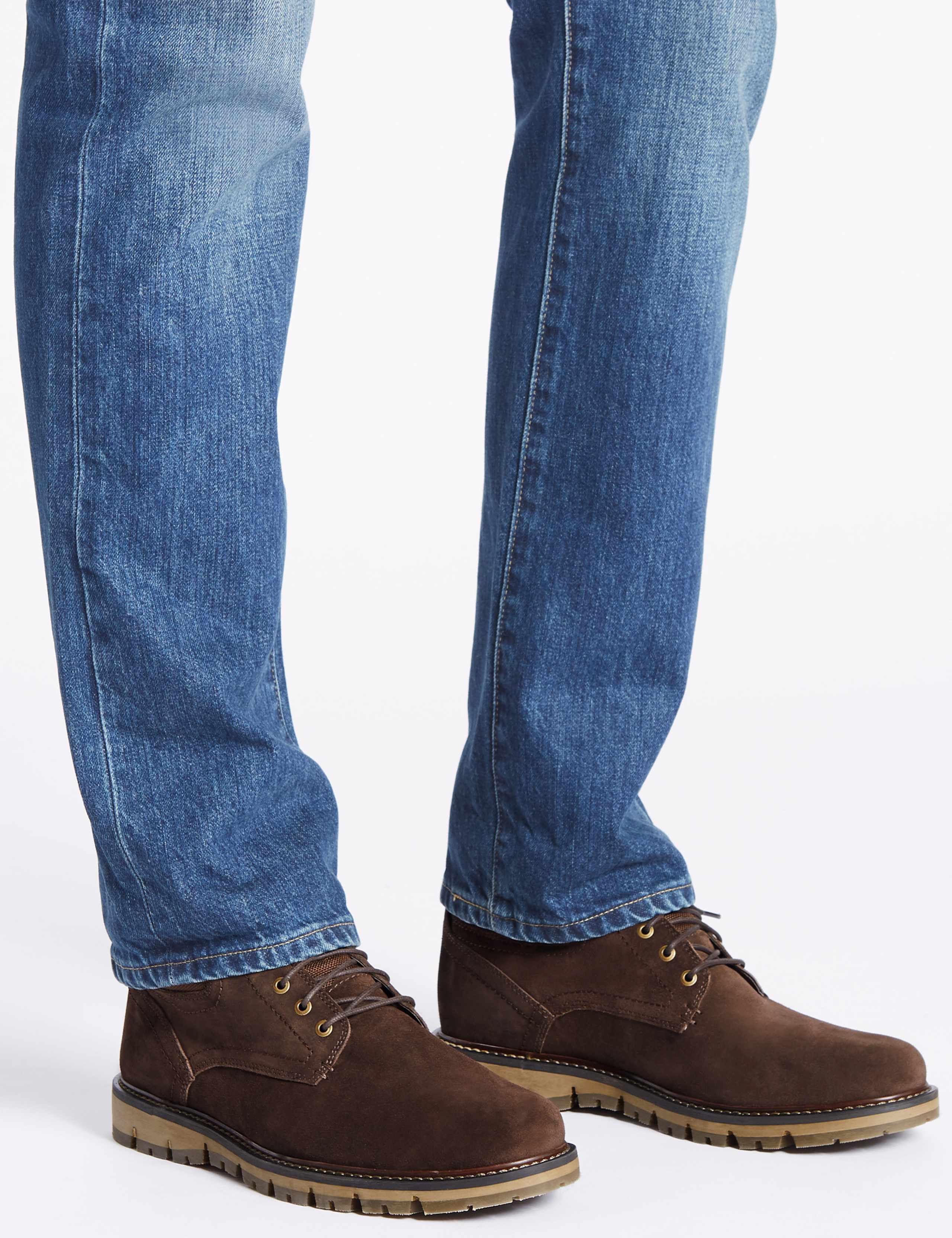 Suede Lace-up Boots 1 of 6