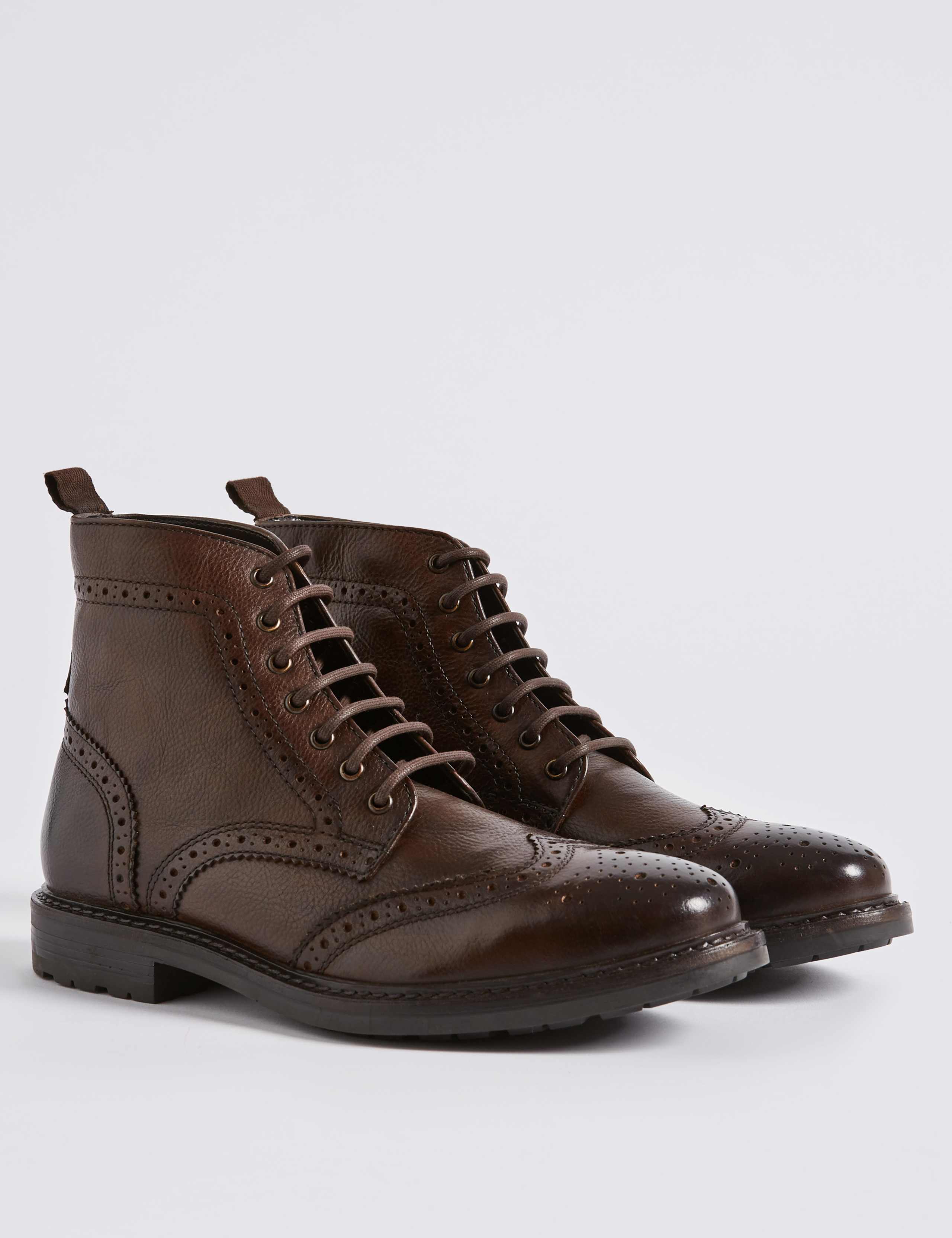 Leather Brogue Boots 3 of 6