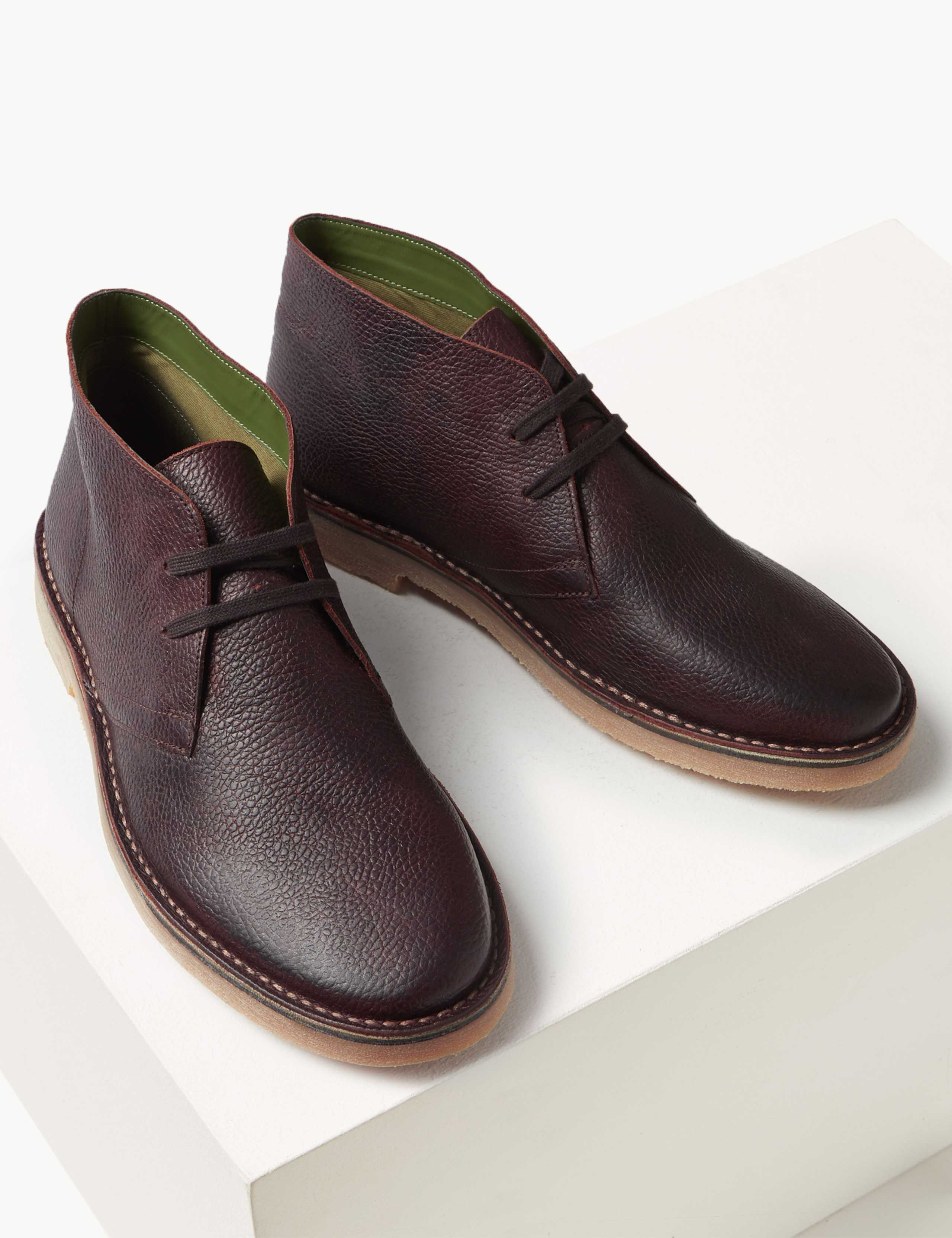Leather Lace-up Desert Boots 2 of 4