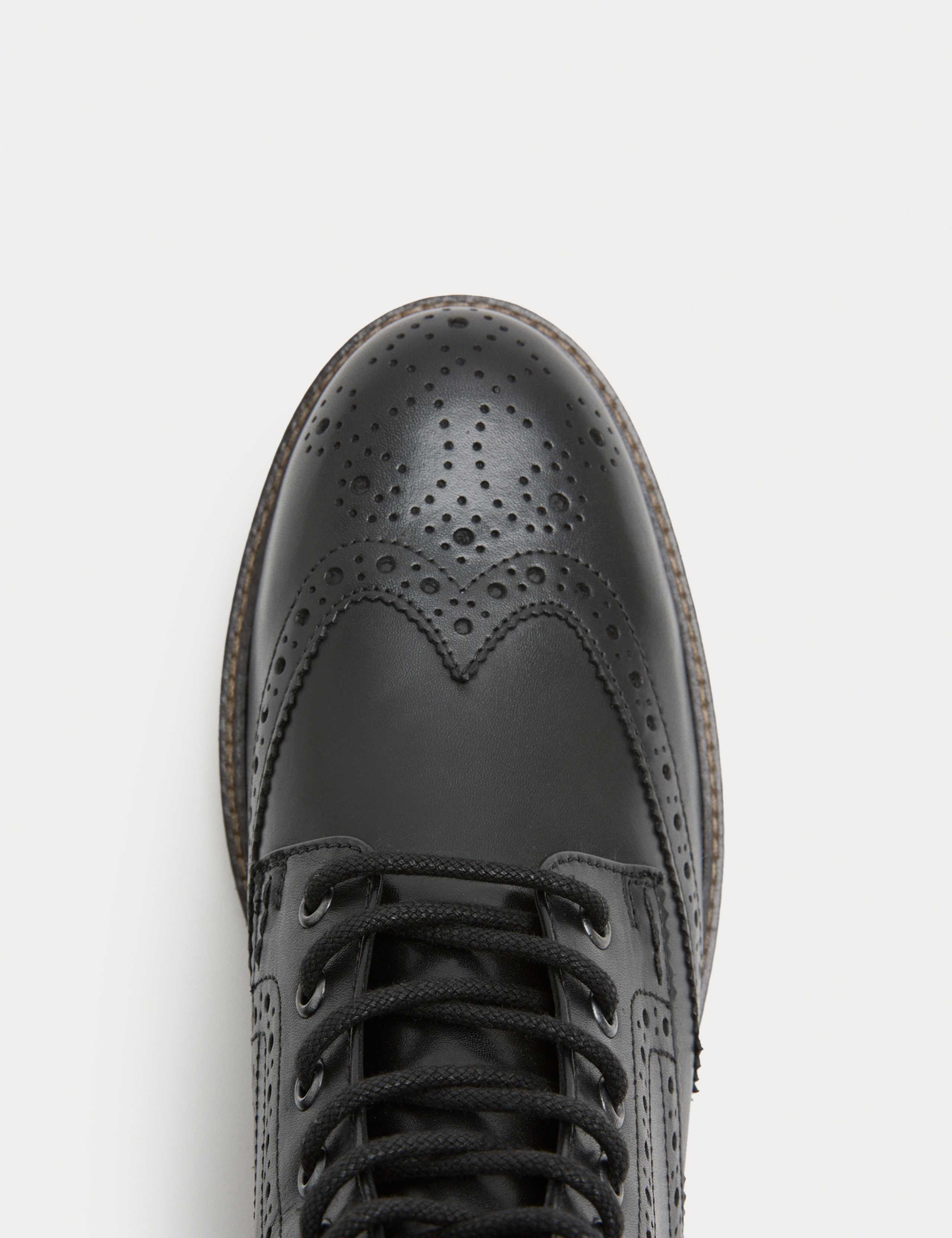 Leather Brogue Chukka Boots 3 of 4
