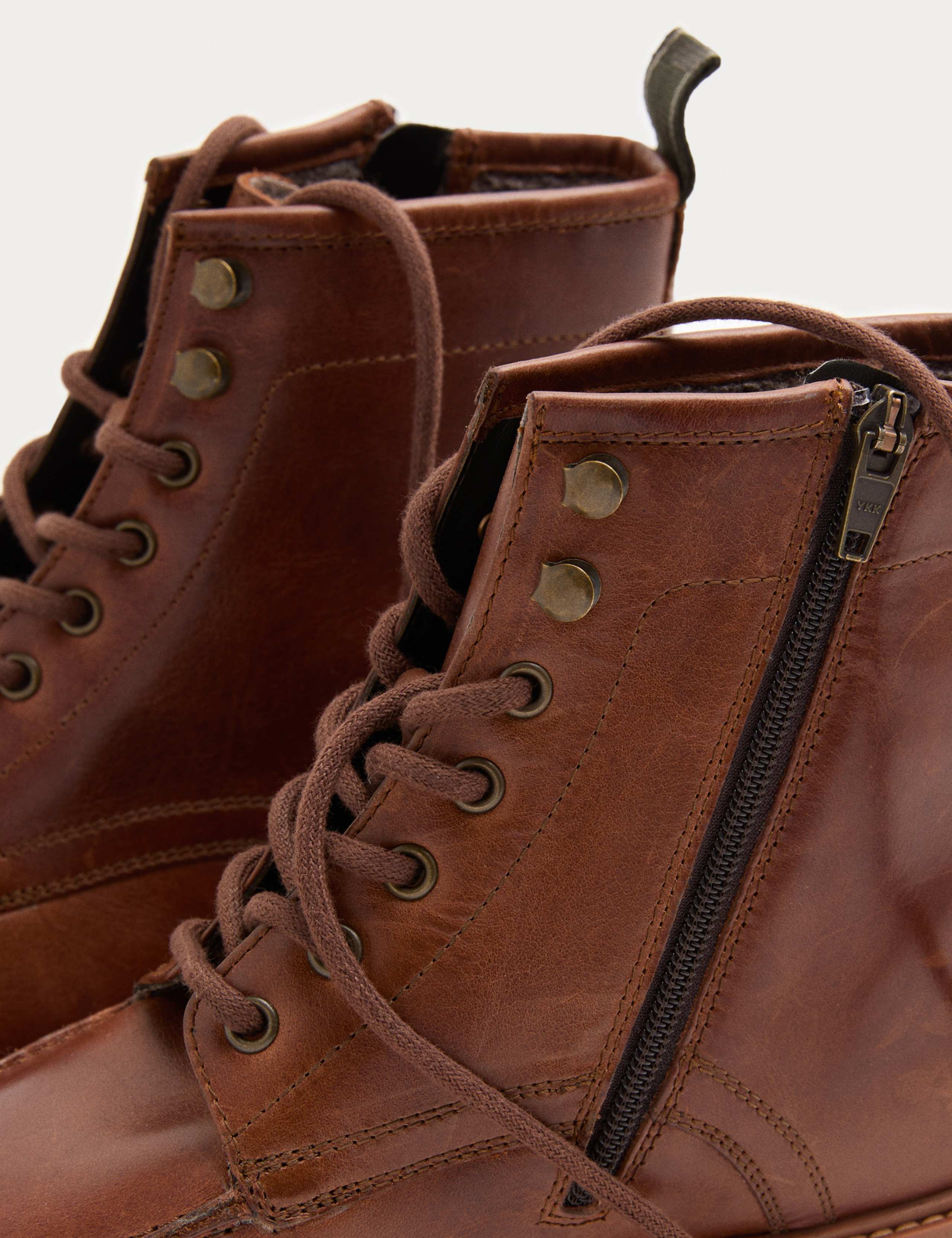 Leather Side Zip Casual Boots 3 of 3
