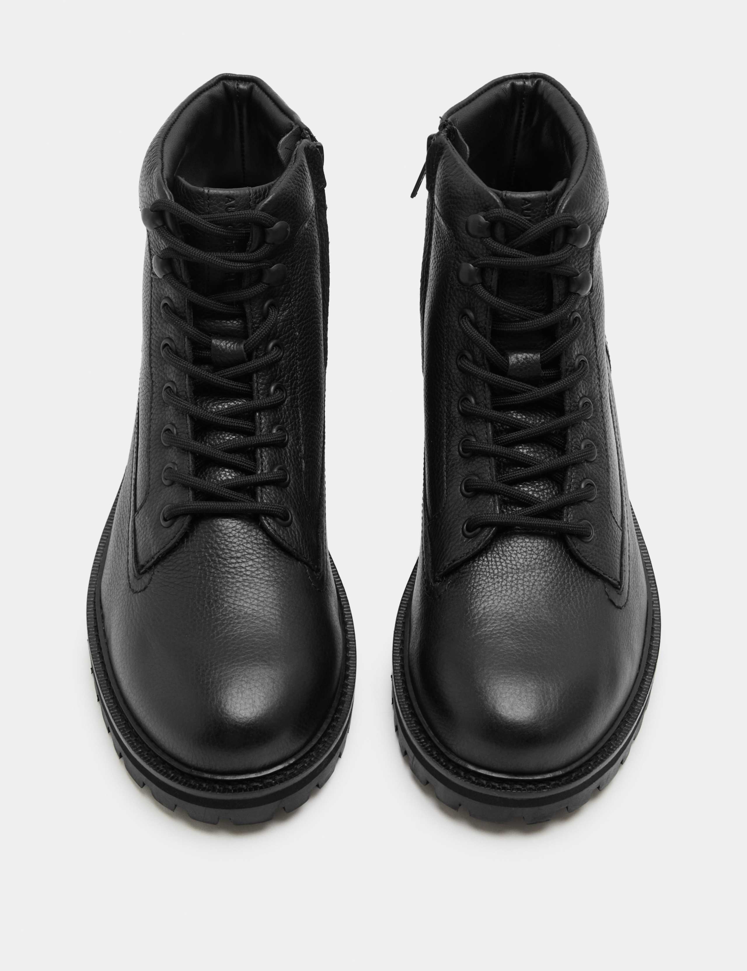 Leather Lace Up Casual Boots 3 of 3