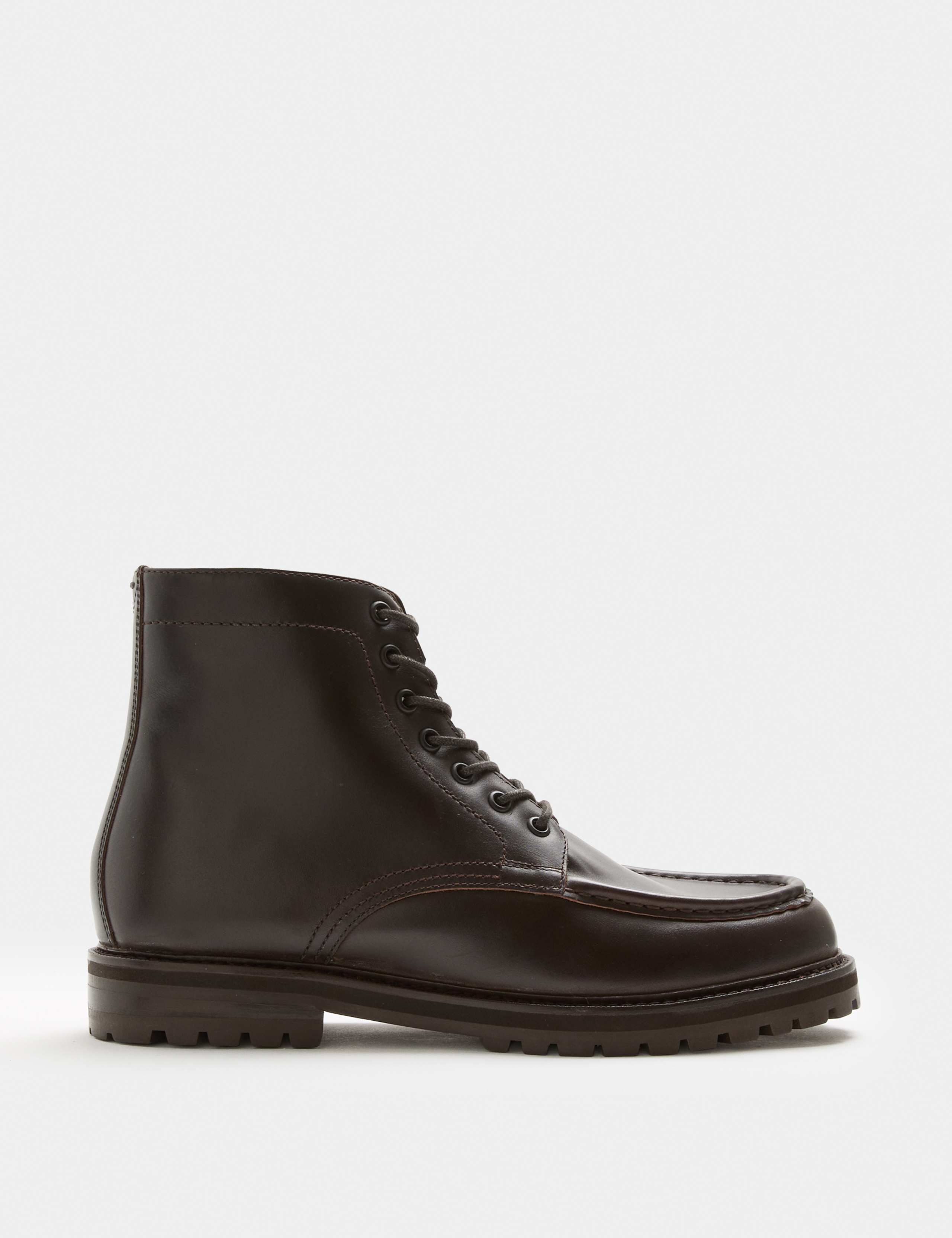 Leather Lace Up Casual Boots 2 of 4