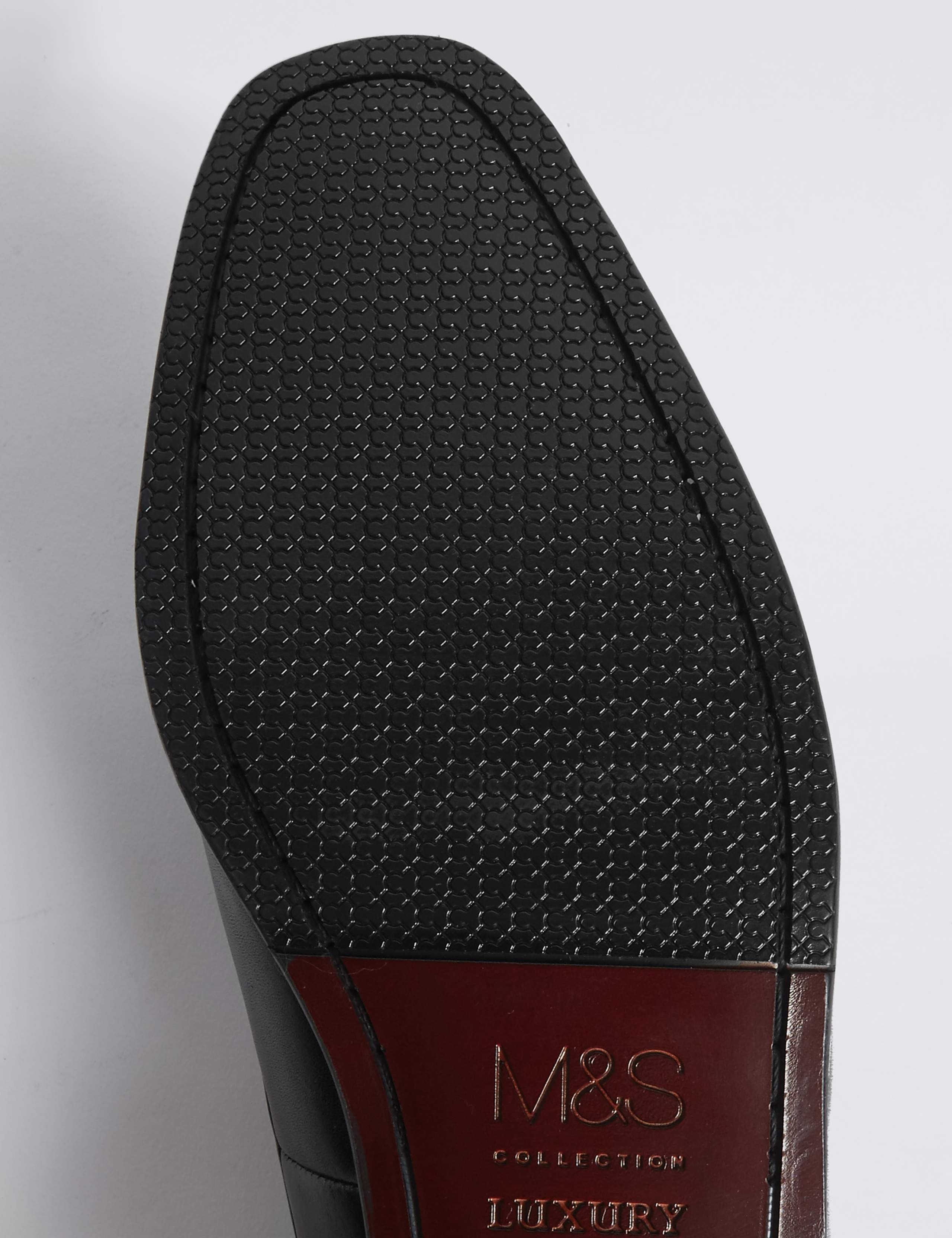 Big & Tall Leather Gibson Lace-up Shoes 3 of 4