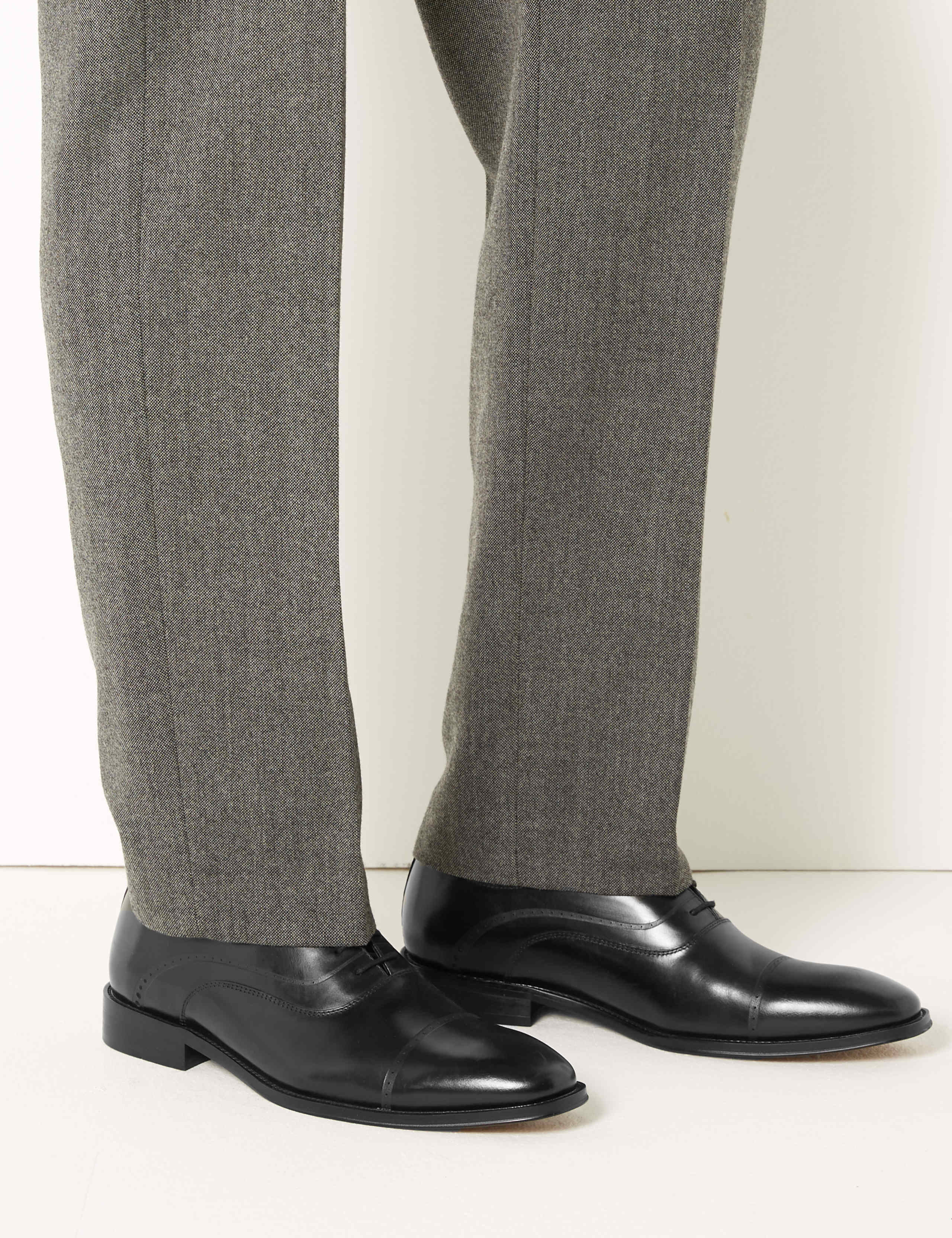 Leather Lace-up Oxford Shoes 1 of 6