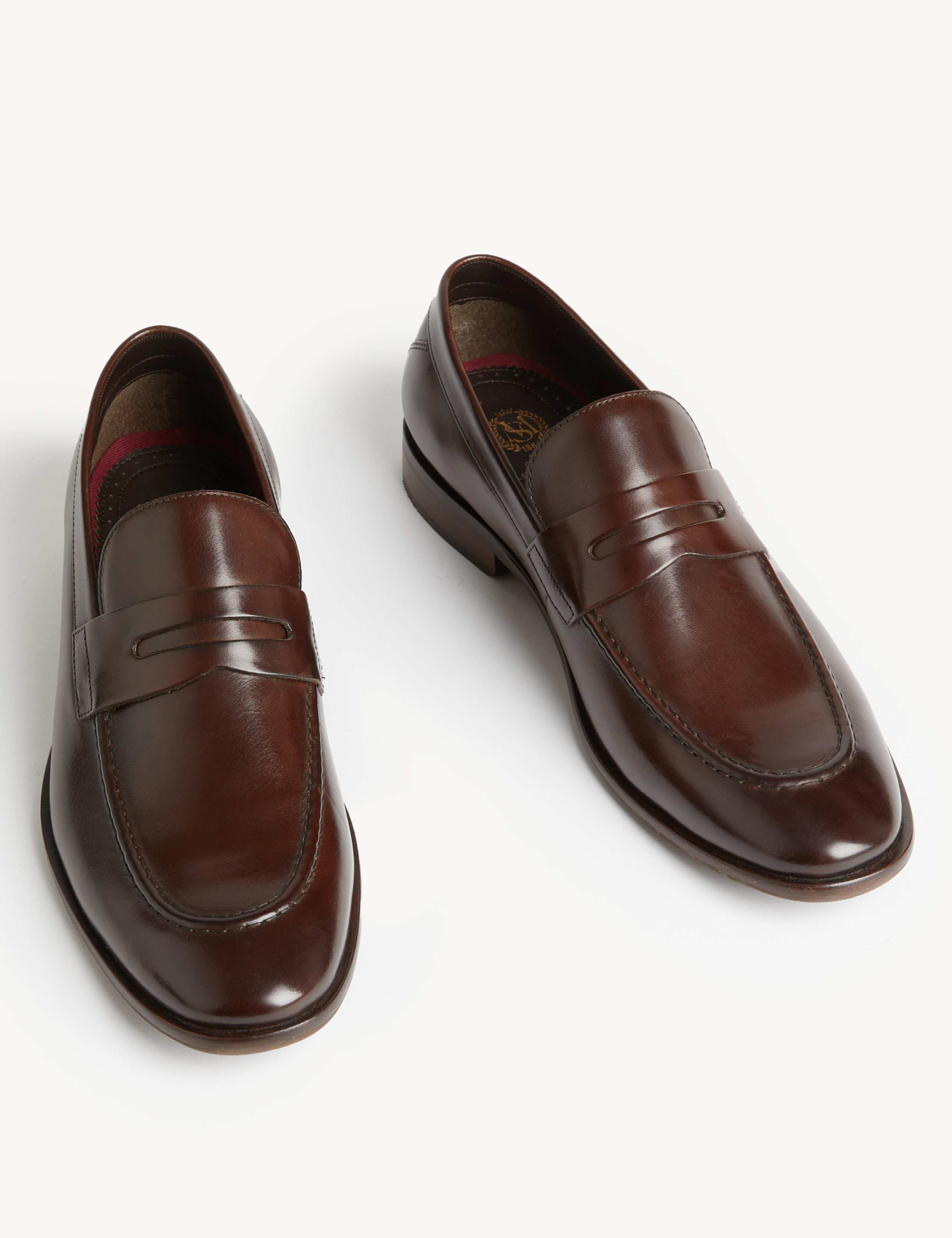 Leather Saddle Slip-On Loafers 2 of 4