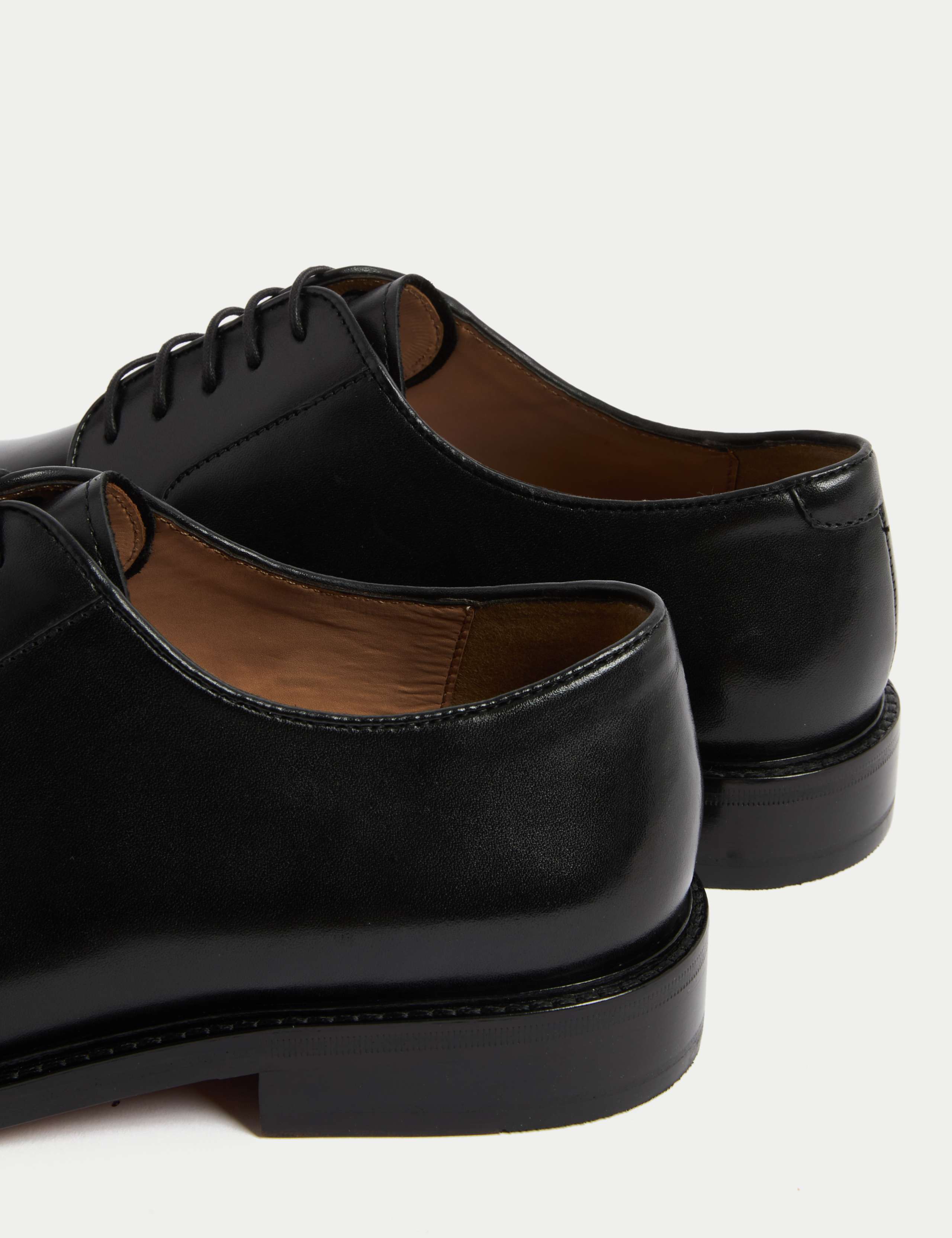 Wide Fit Leather Derby Shoes 3 of 4