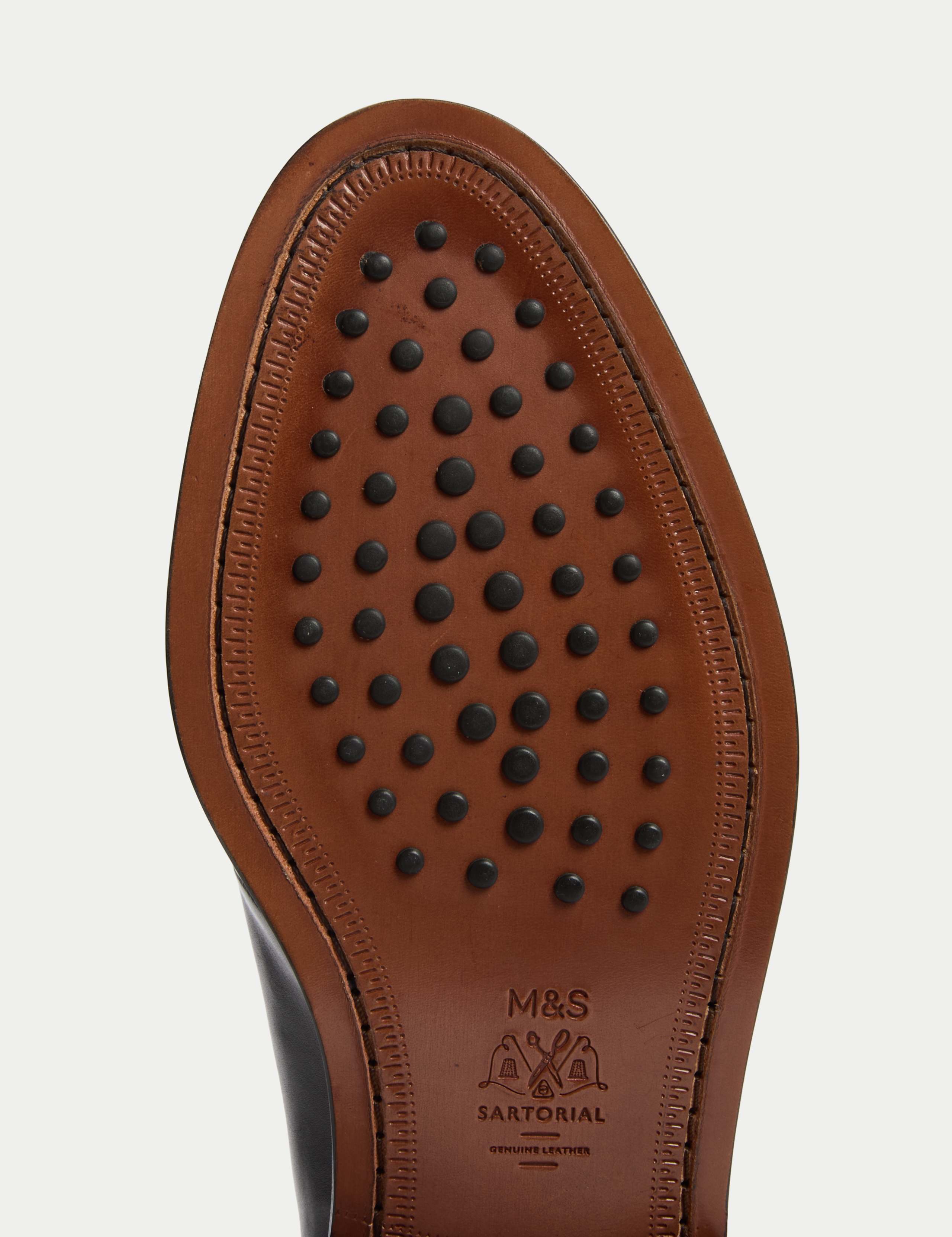 Wide Fit Leather Derby Shoes 4 of 4