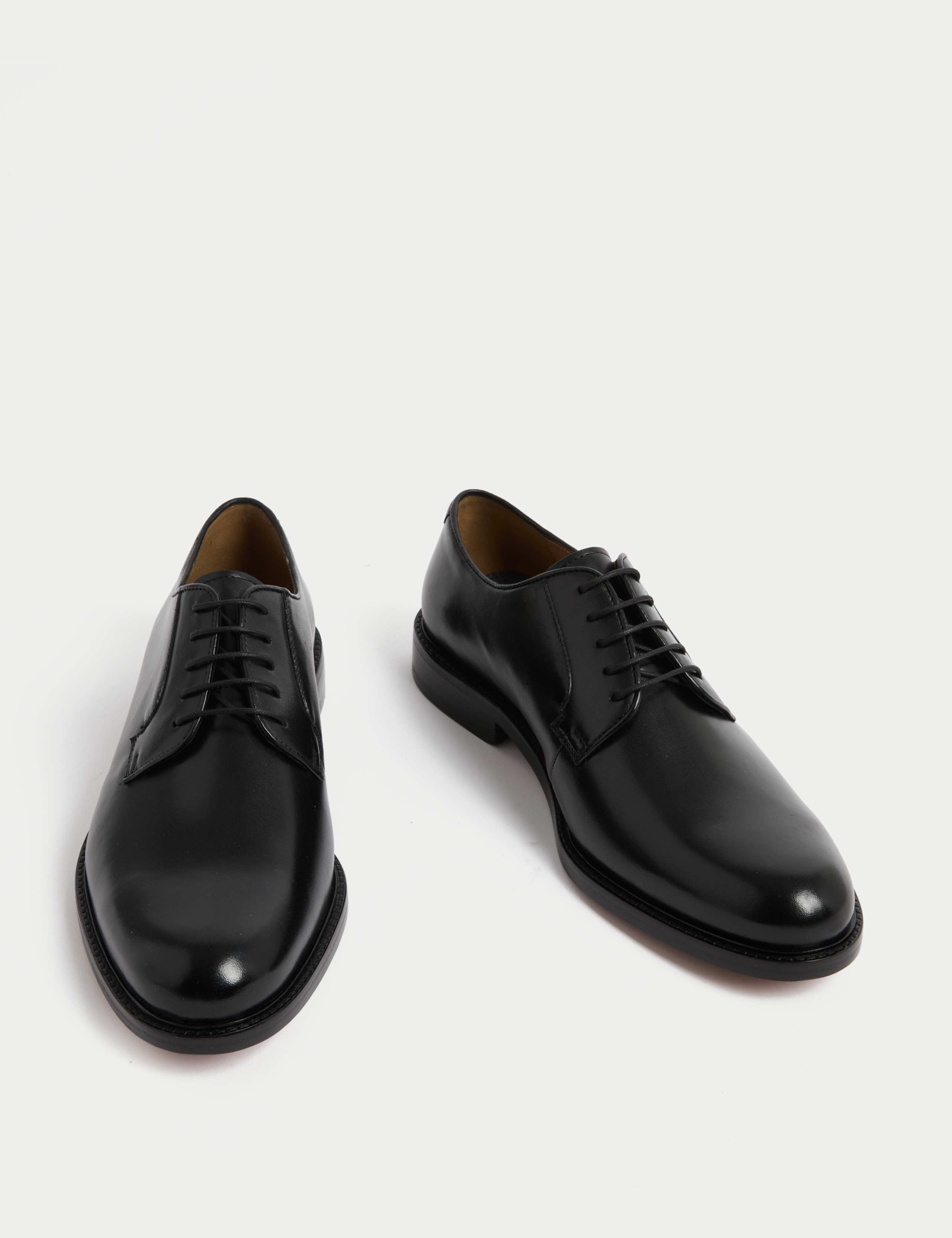 Wide Fit Leather Derby Shoes 2 of 4