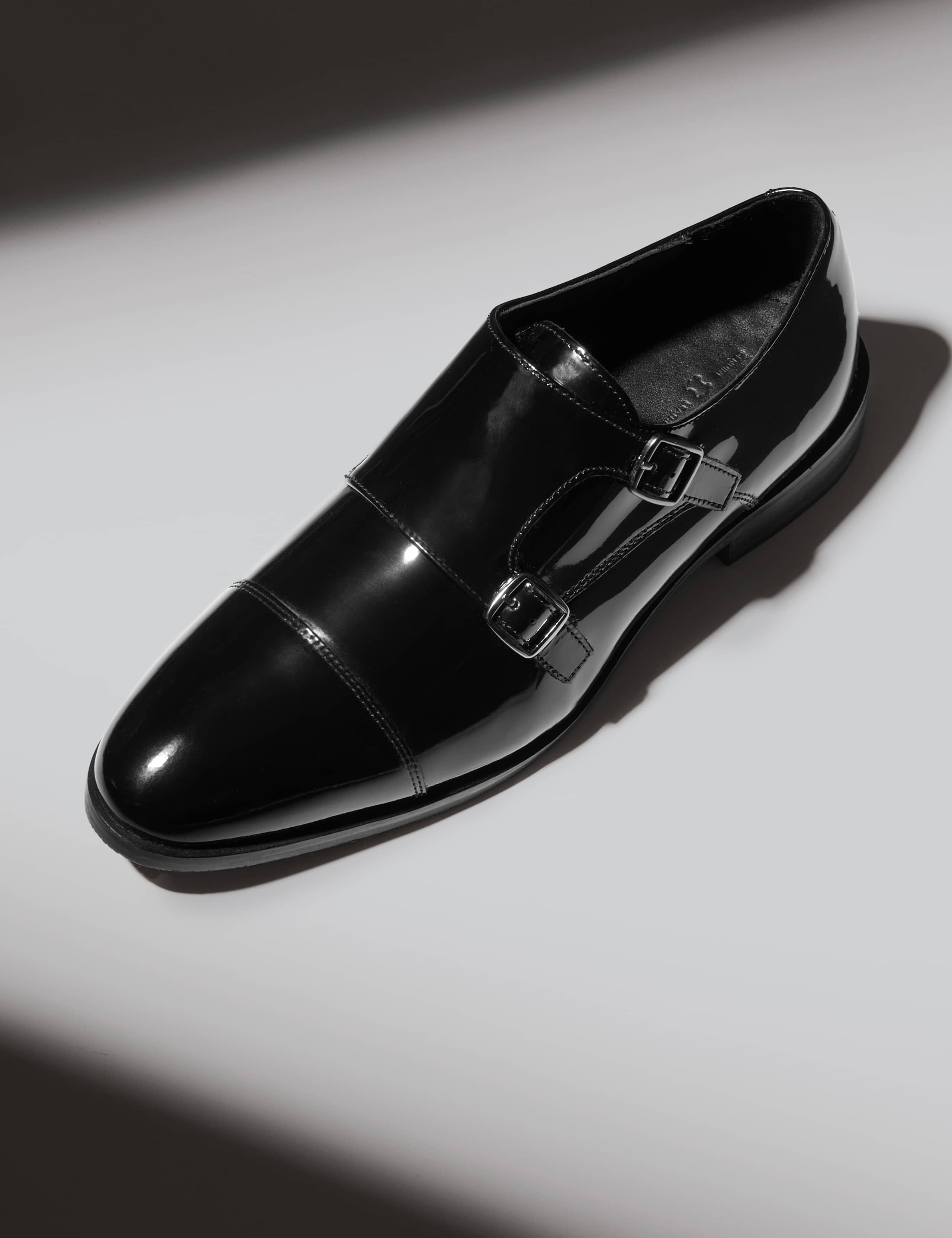 Patent Double Monk Strap Shoes 1 of 5