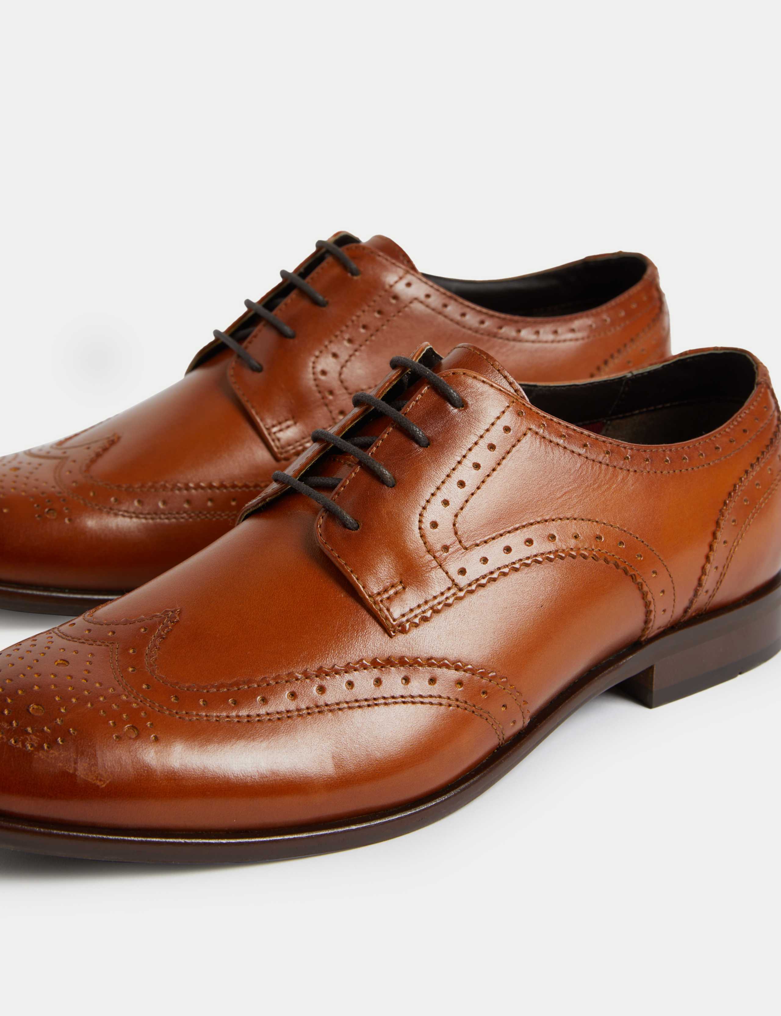 Wide Fit Leather Brogues 3 of 4