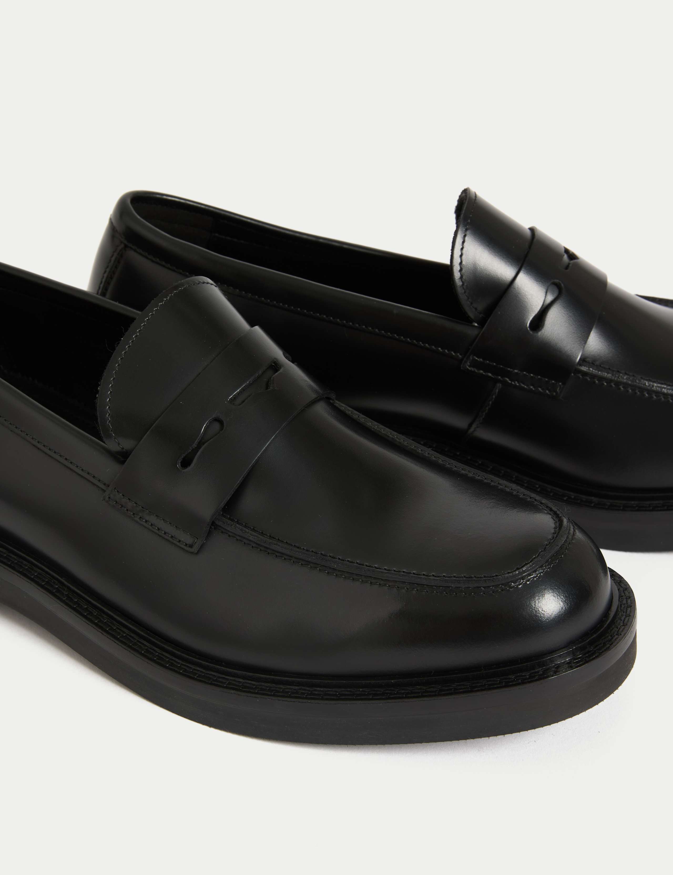 Leather Slip-On Loafers 3 of 4