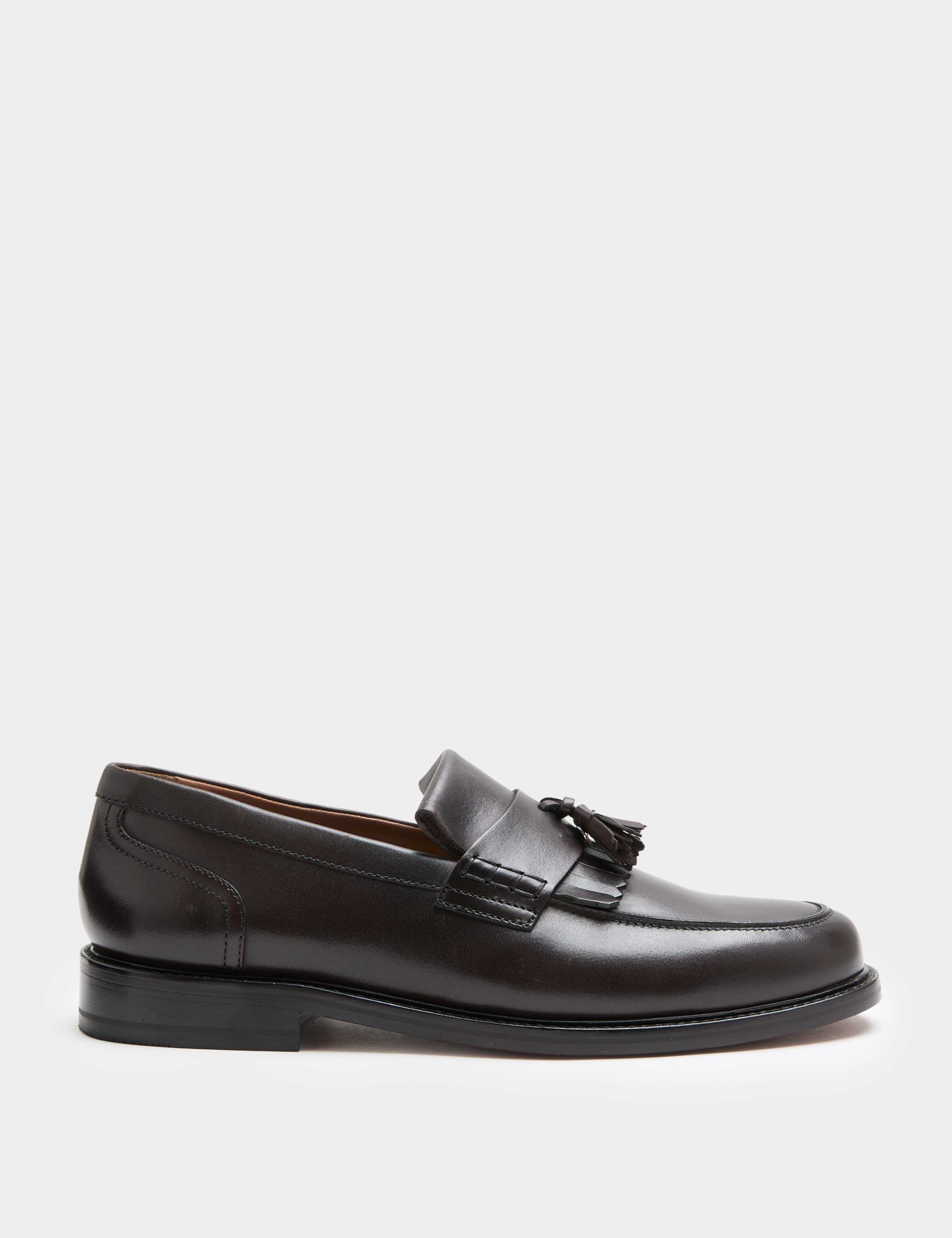 Leather Fringed Loafers 2 of 5