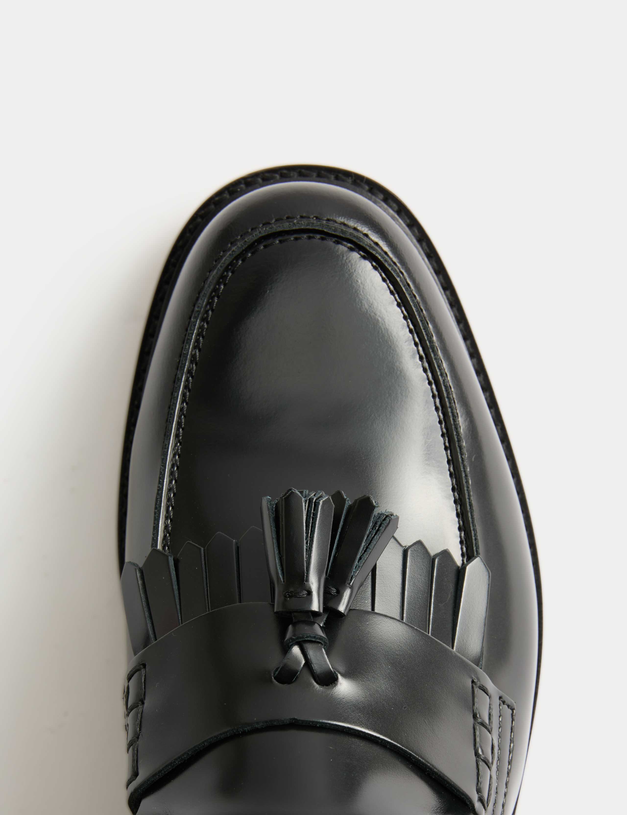 Leather Fringed Loafers 3 of 5