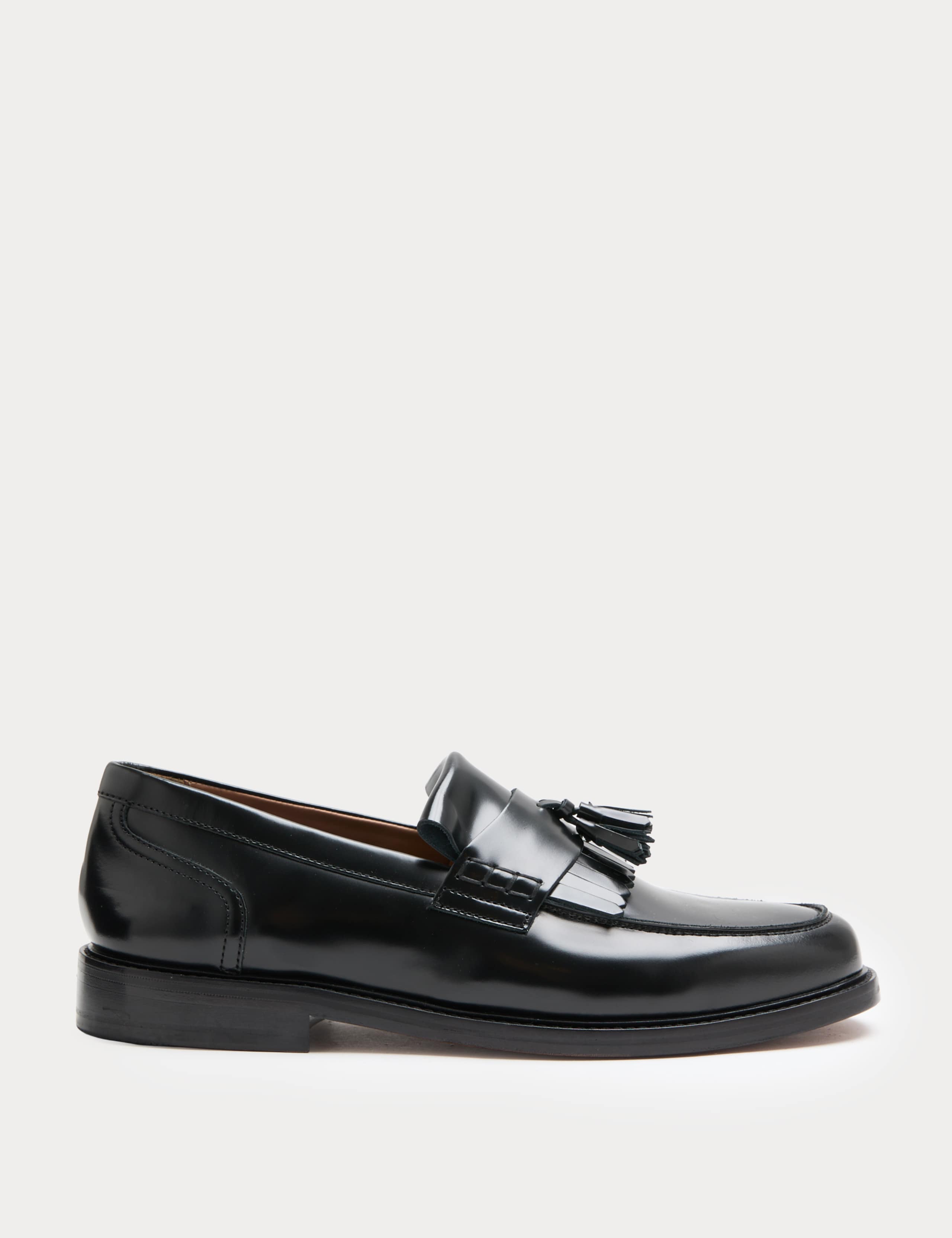 Leather Fringed Loafers 2 of 5