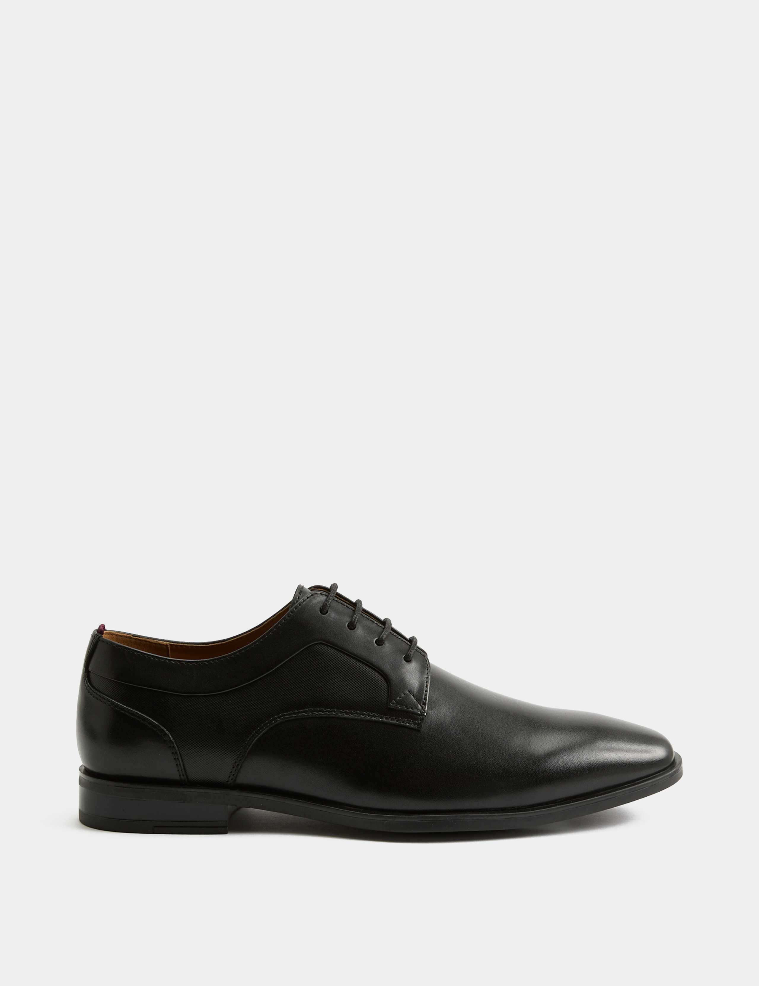 Wide Fit Leather Derby Shoes 2 of 3