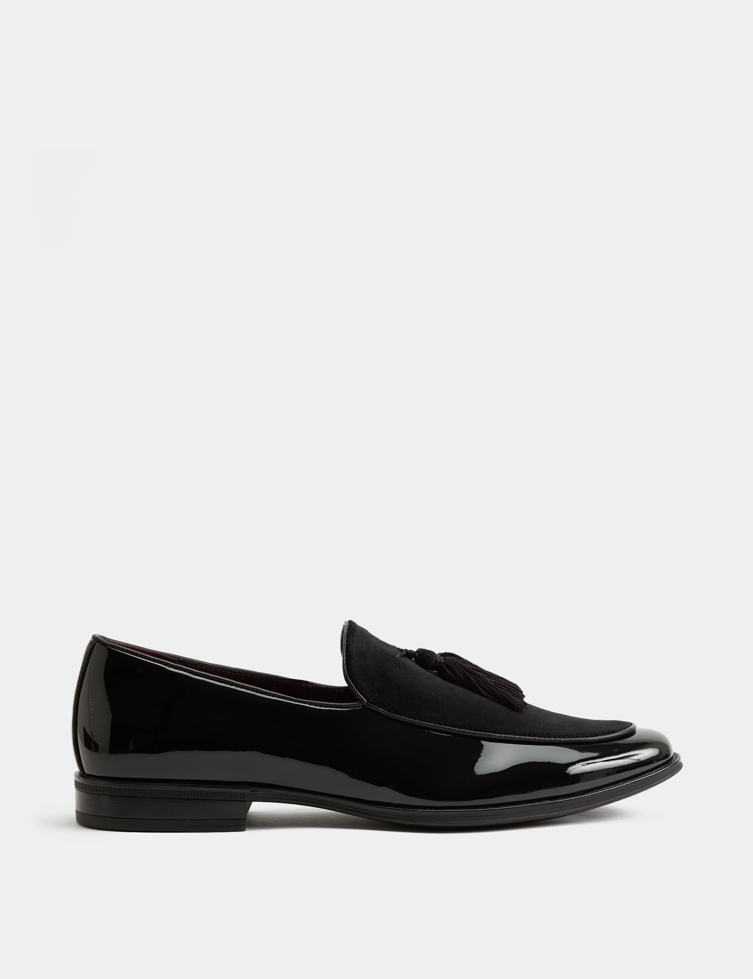 Patent Velvet Tassel Loafers 2 of 3