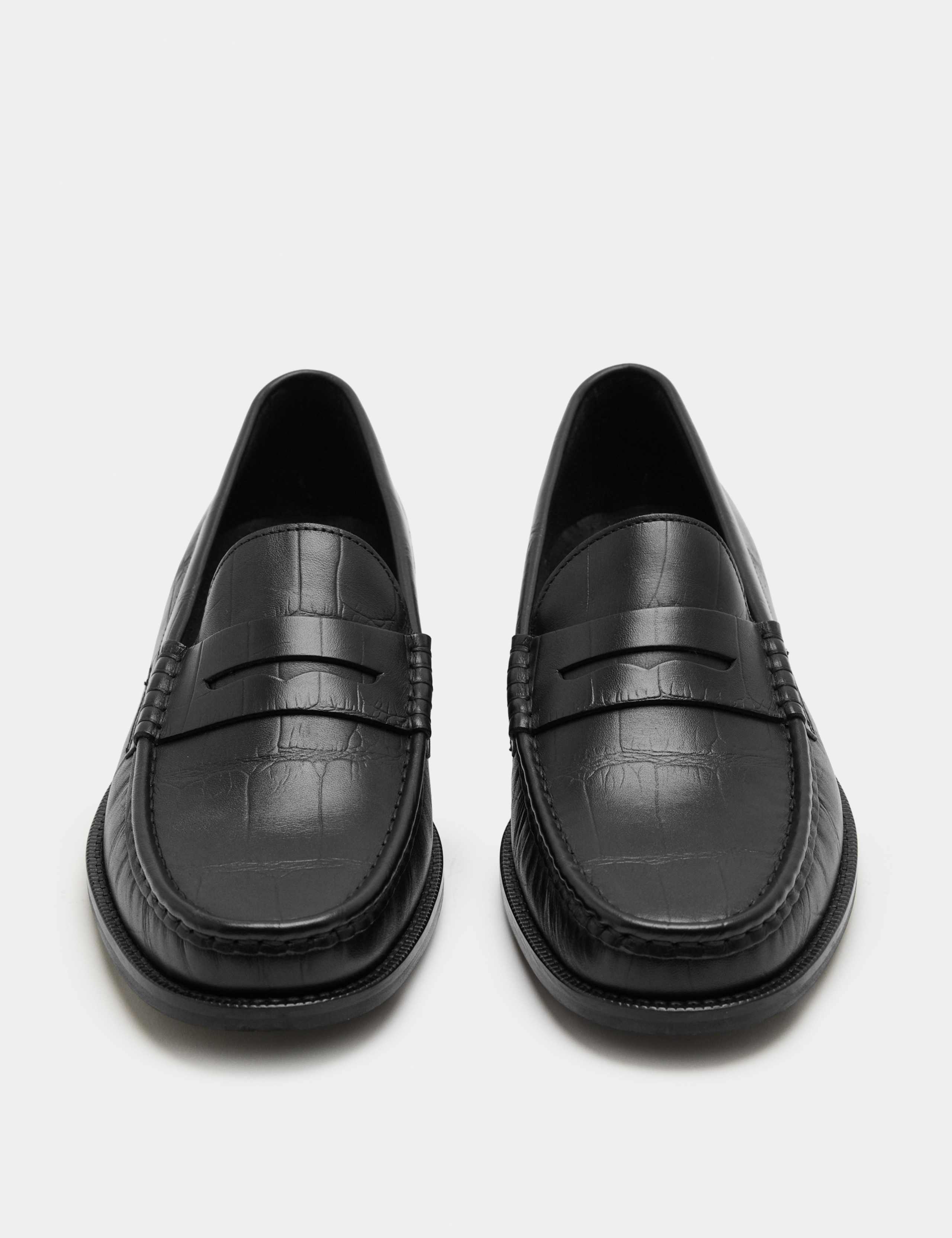 Embossed Leather Loafers 1 of 3