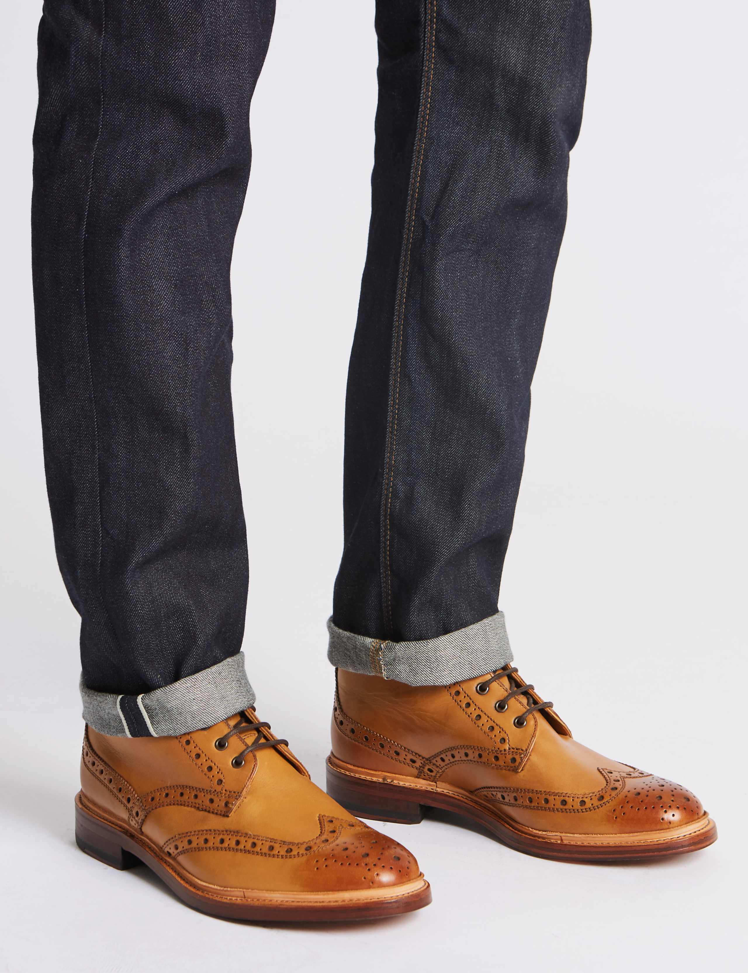 Leather Brogue Boots 1 of 6