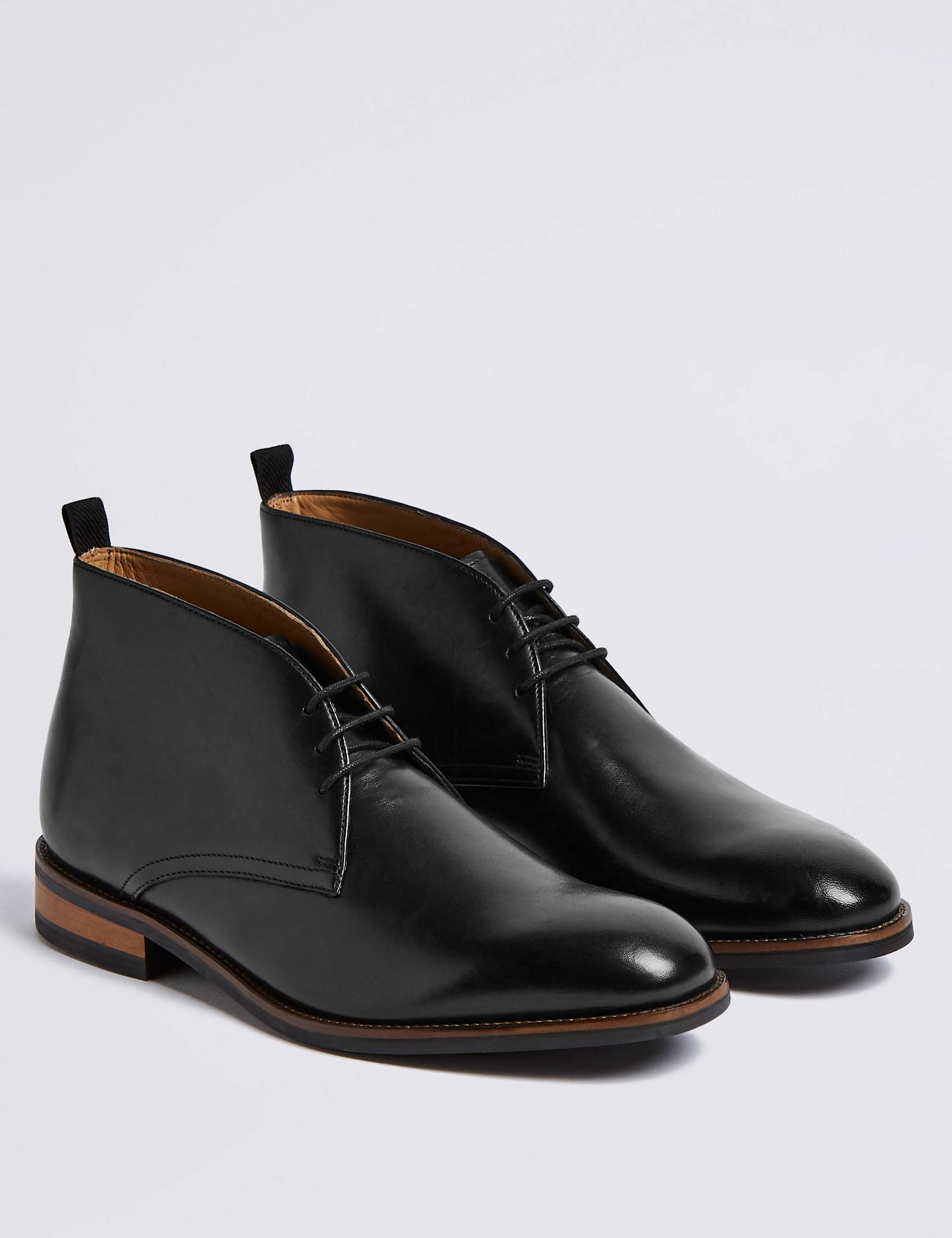 Big & Tall Leather Chukka Boots 2 of 5
