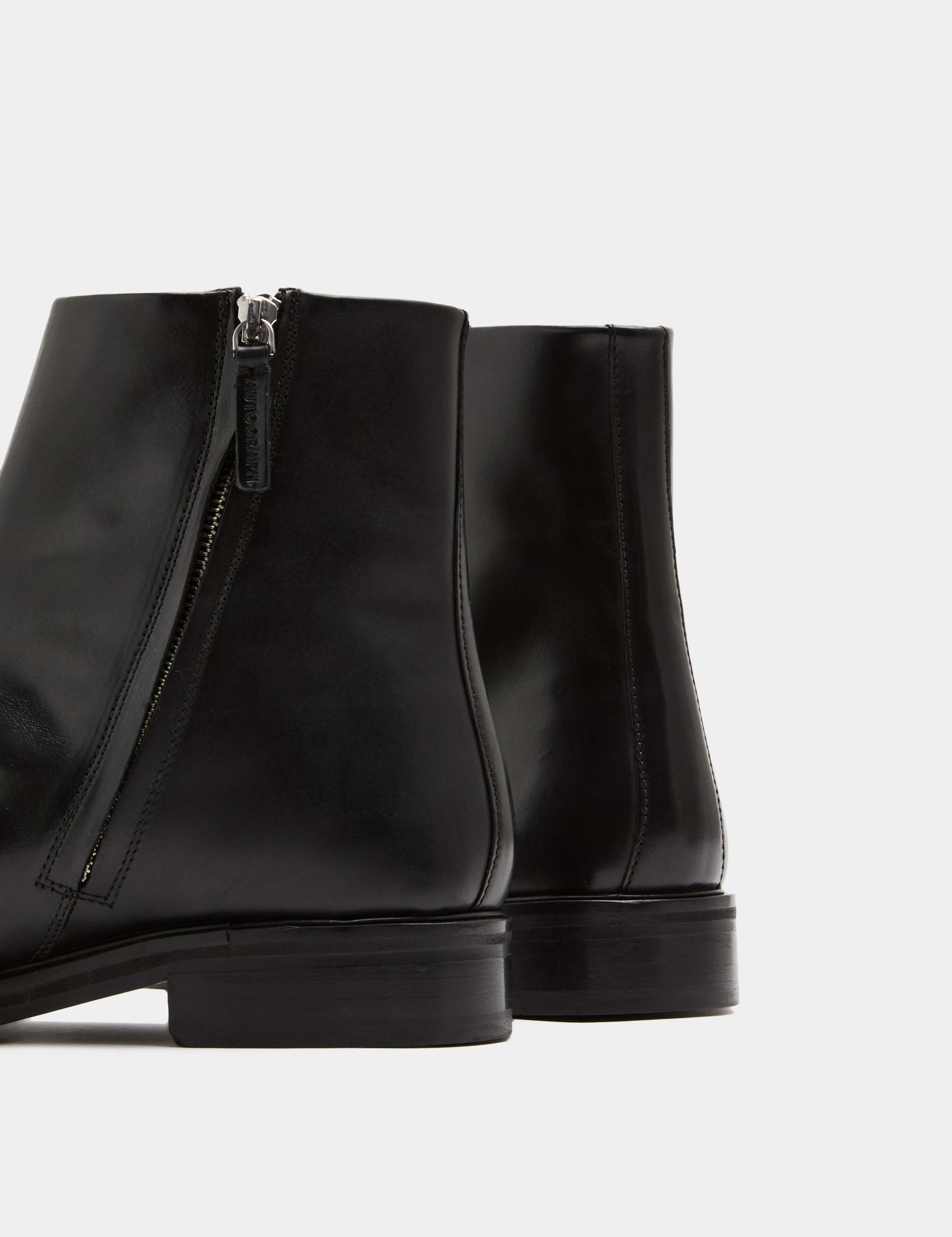 Leather Square Toe Boots 3 of 3