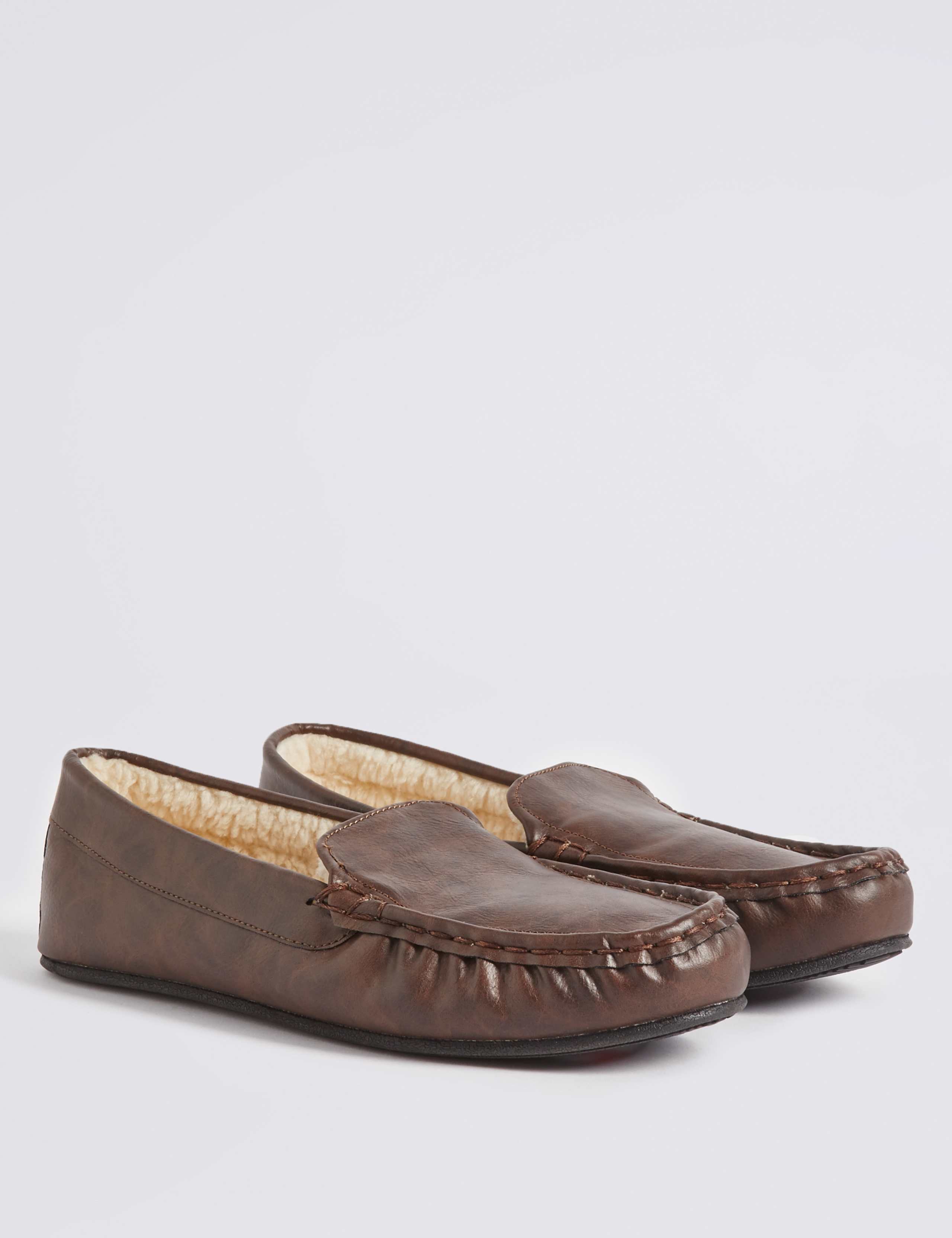 Borg Moccasin Slippers with Thinsulate™ 3 of 6