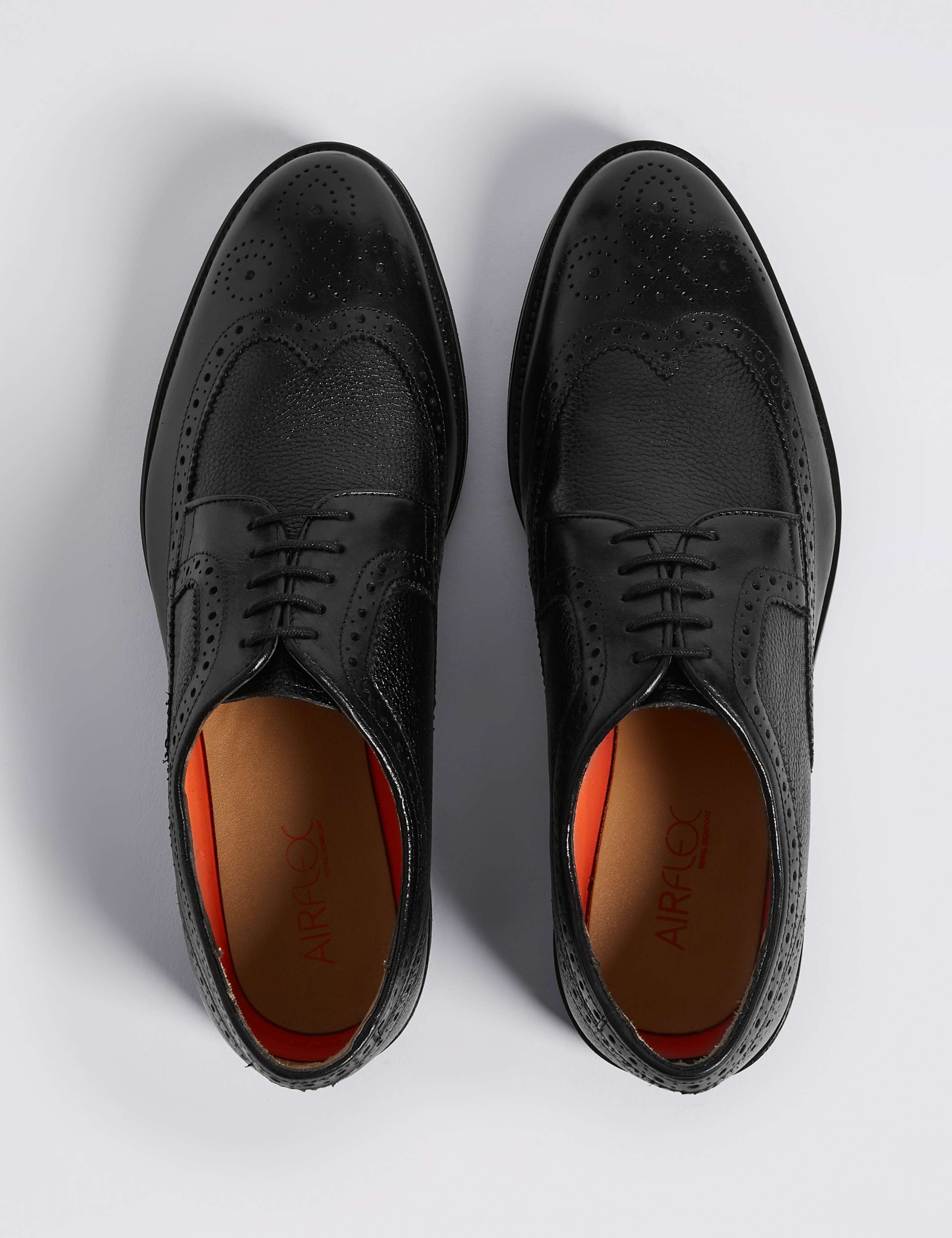 Leather Lightweight Brogue Shoes with Airflex™ 4 of 6
