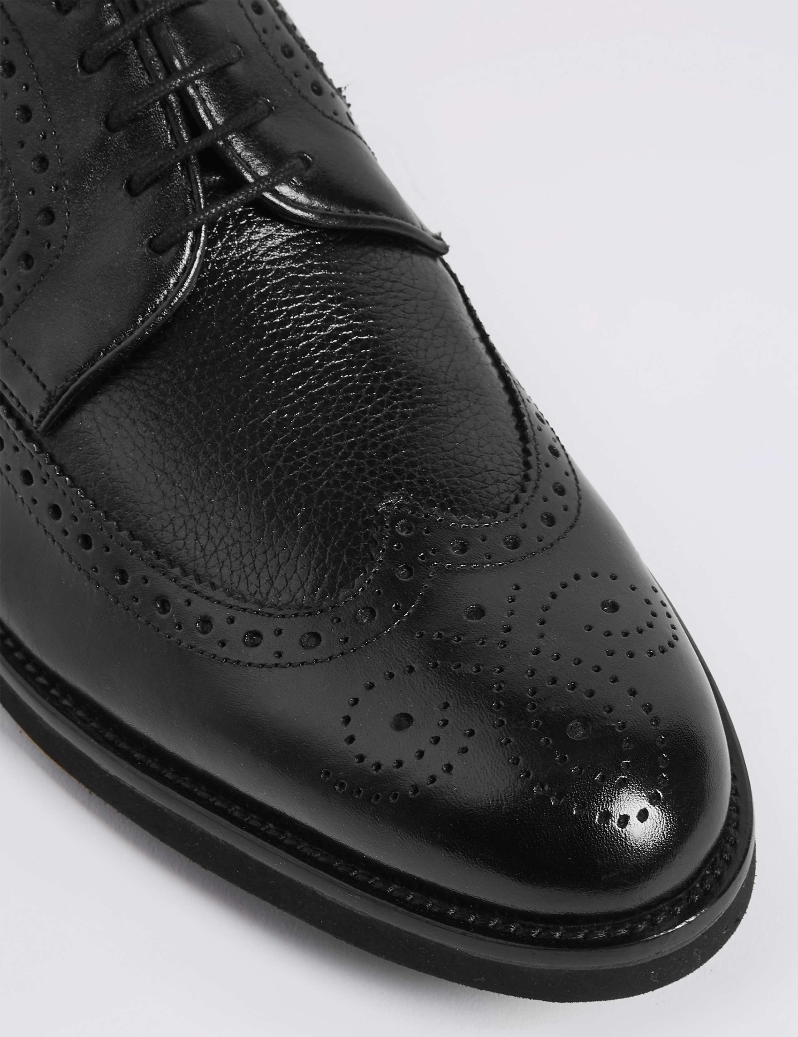 Leather Lightweight Brogue Shoes with Airflex™ 6 of 6