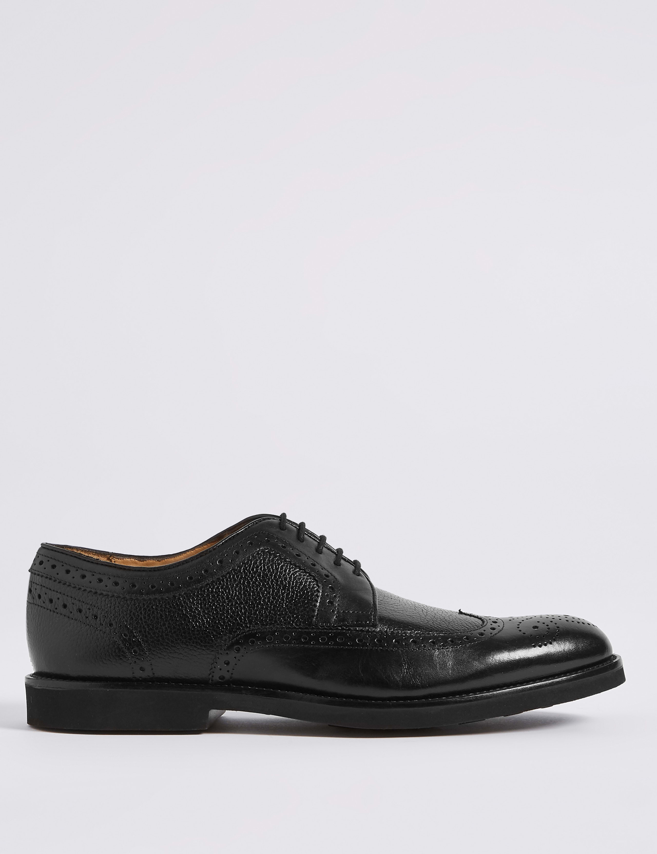 Leather Lightweight Brogue Shoes with Airflex™ 2 of 6
