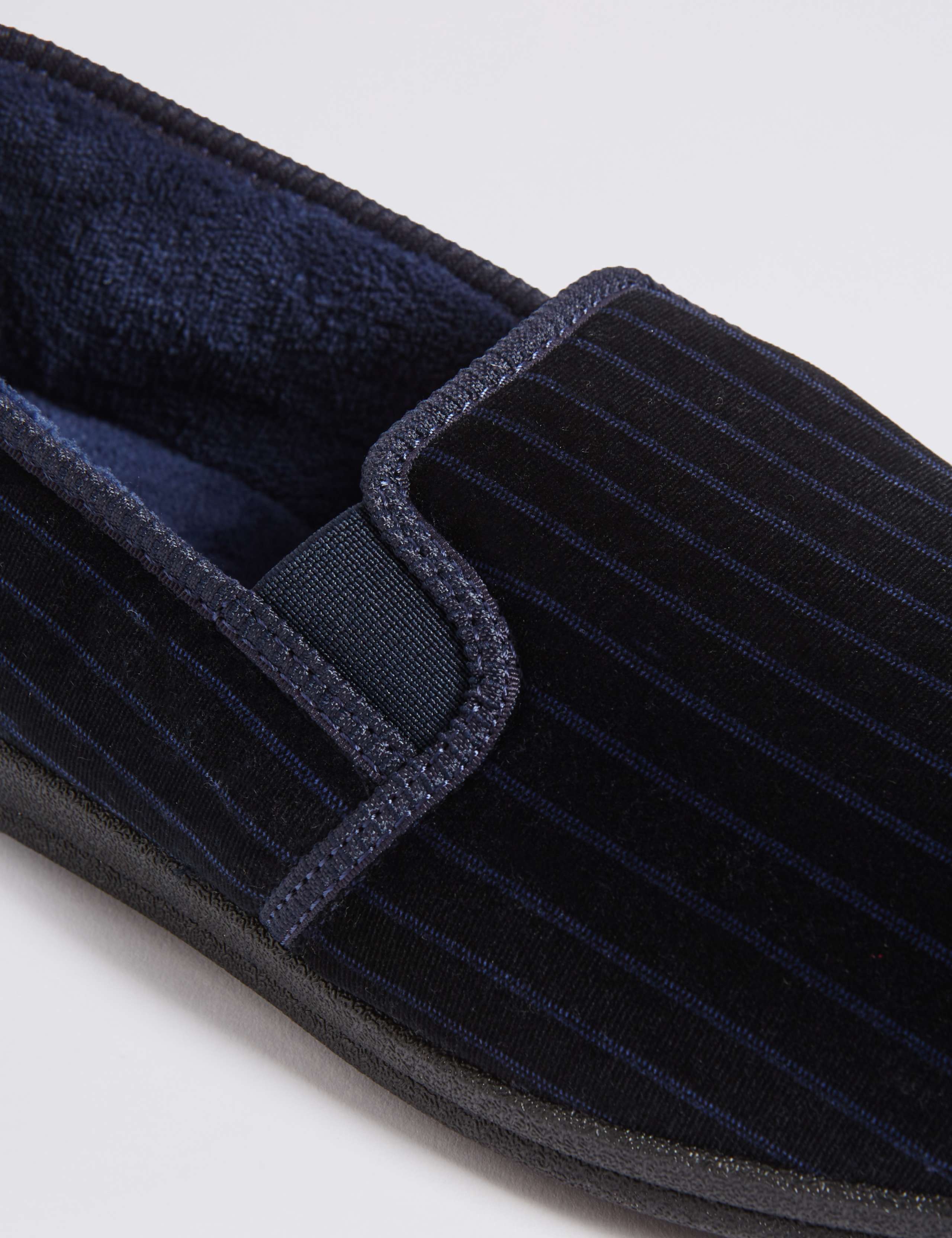 Big & Tall Striped Slippers with Freshfeet™ 6 of 6