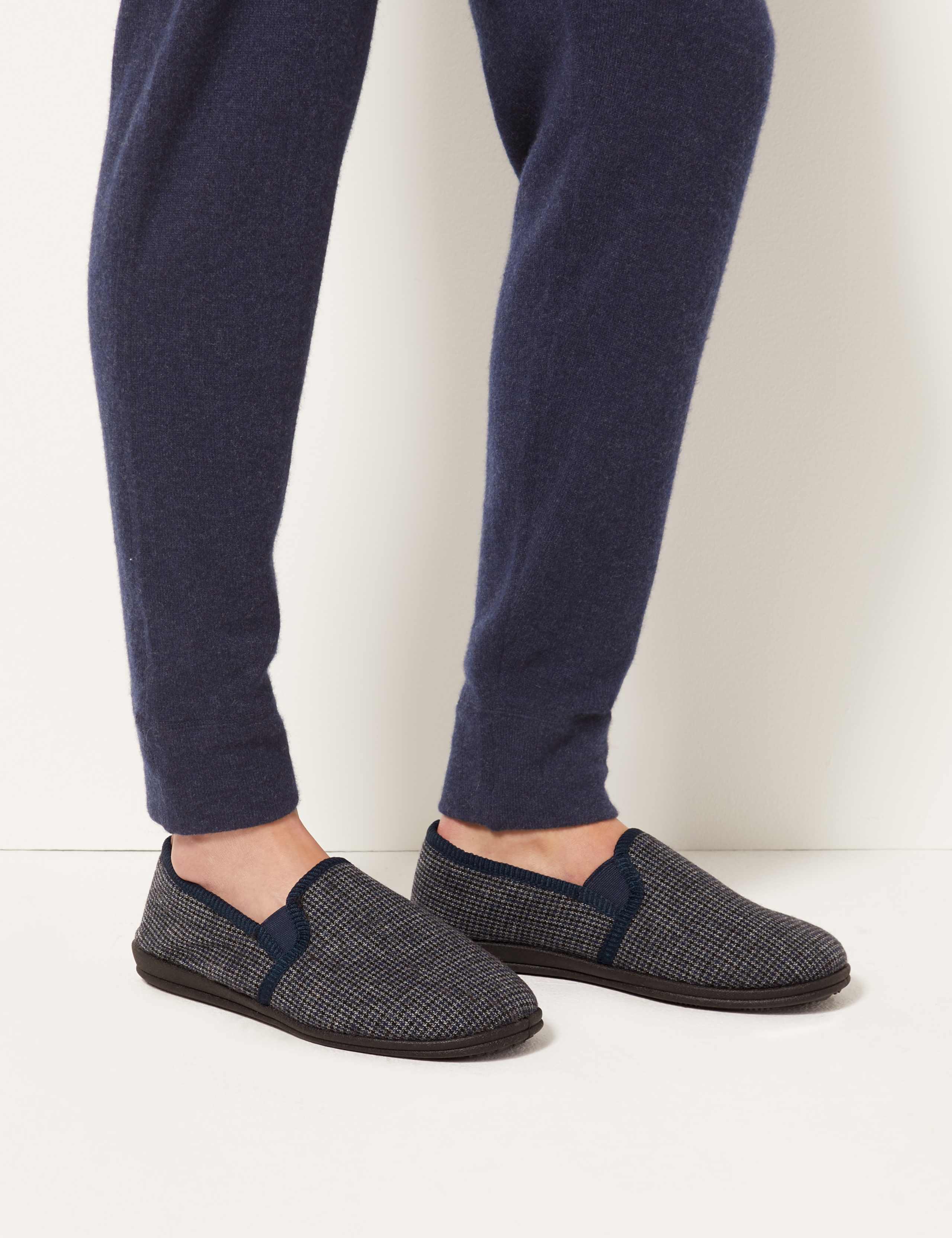 Checked Slippers with Thinsulate™ 1 of 5