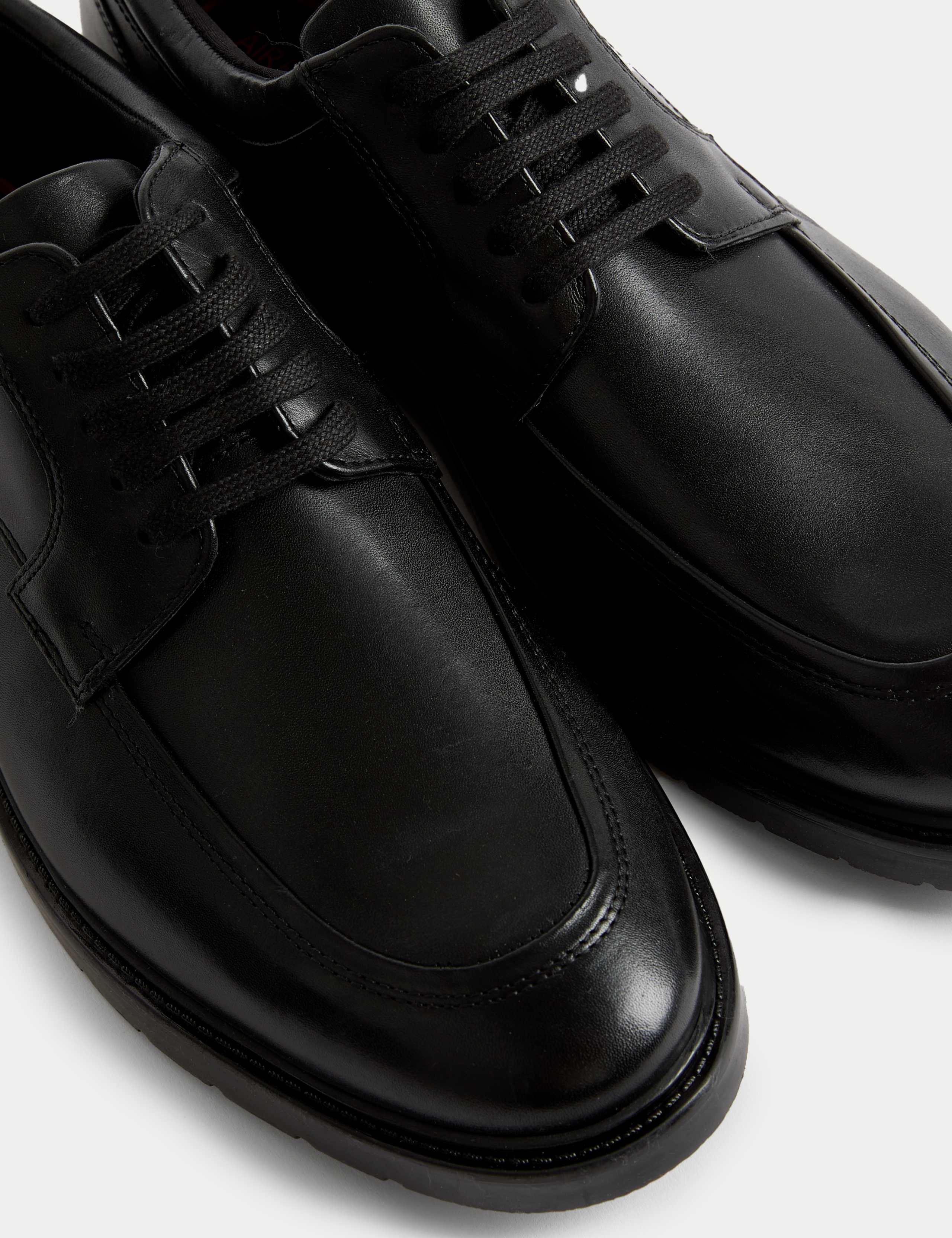 Wide Fit Smart Step Leather Derby Shoes 3 of 4
