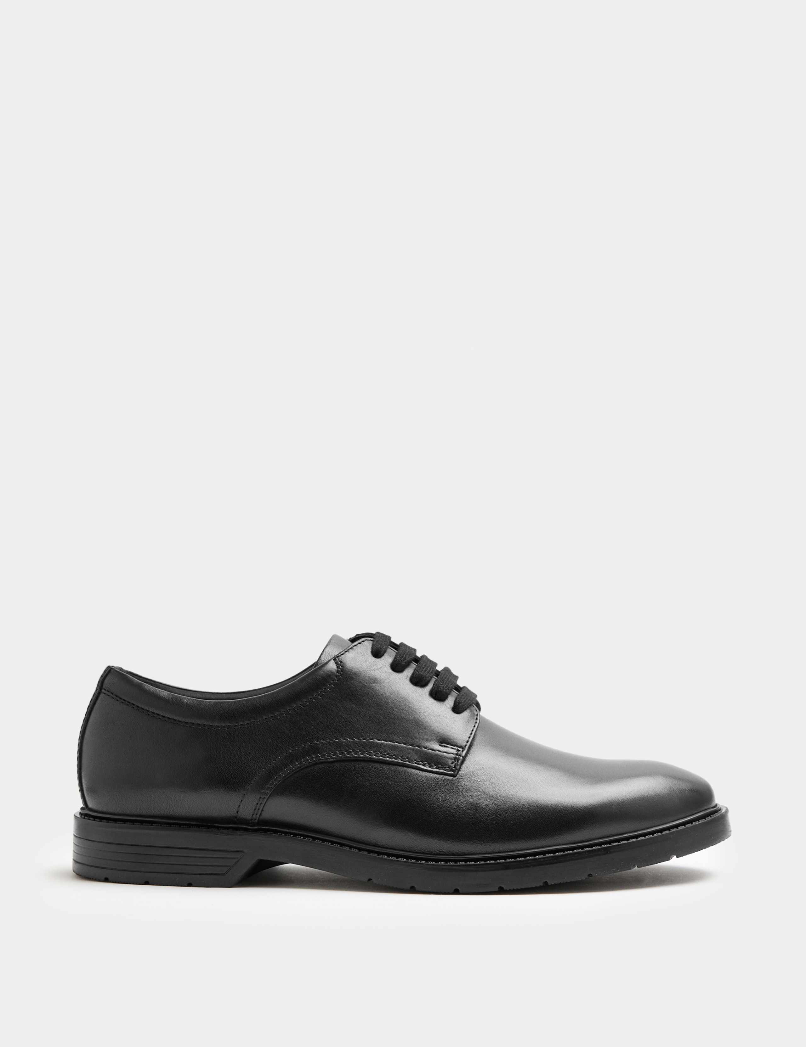 Wide Fit Airflex™ Leather Derby Shoes 2 of 3