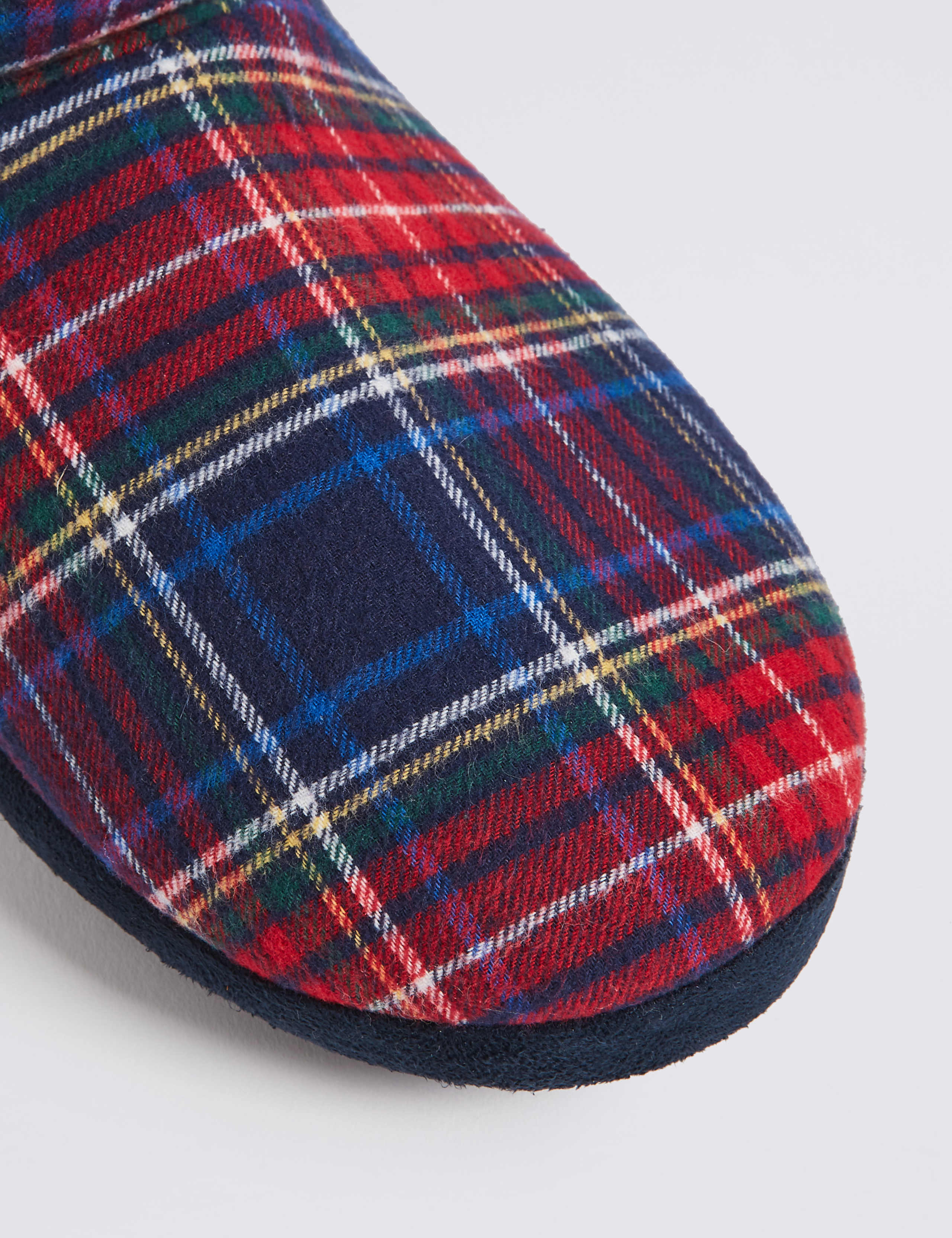 Tartan Pull-on Slipper Boots M&S Collection M&S IE