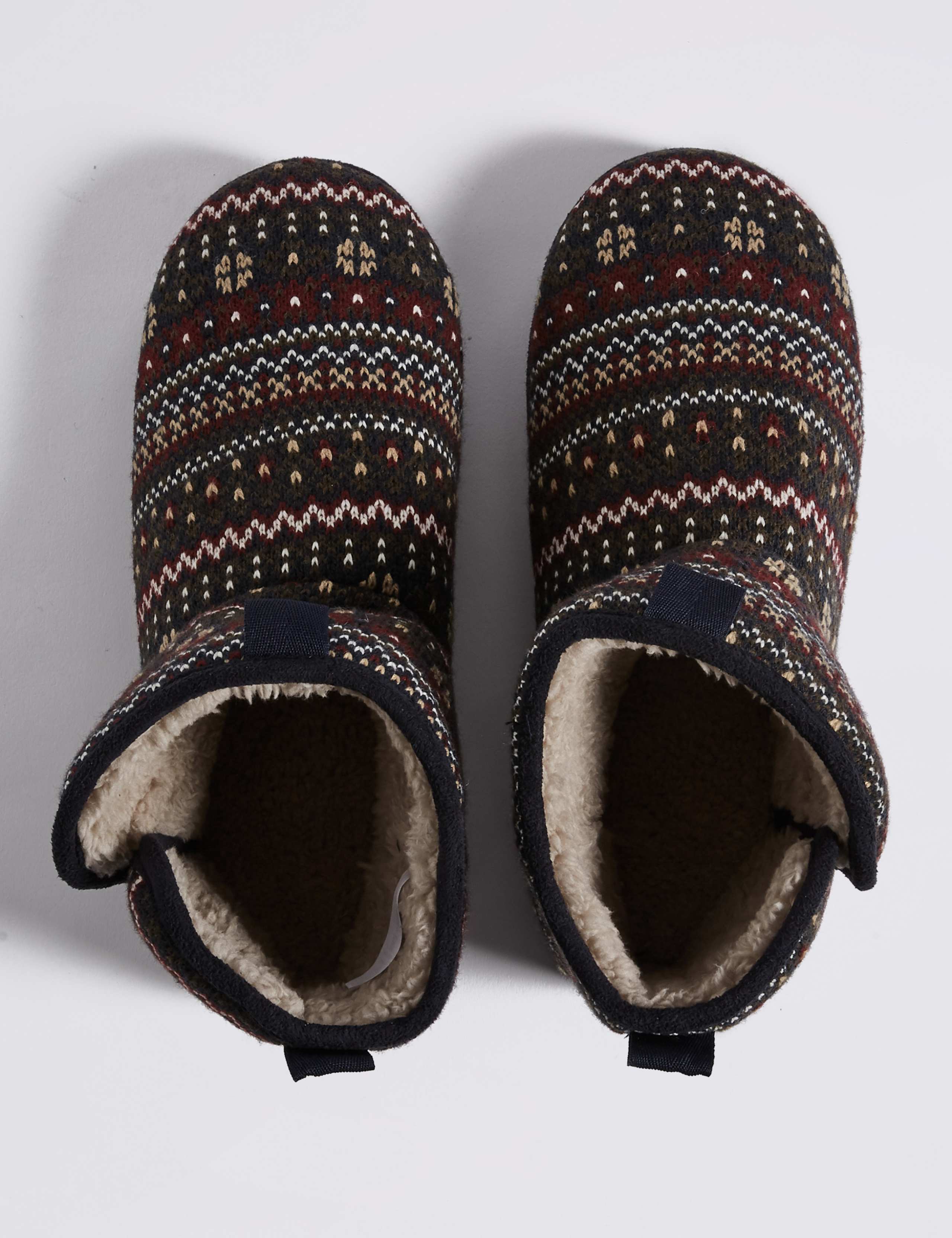 Fairisle Slipper Boots with Freshfeet™ 4 of 6