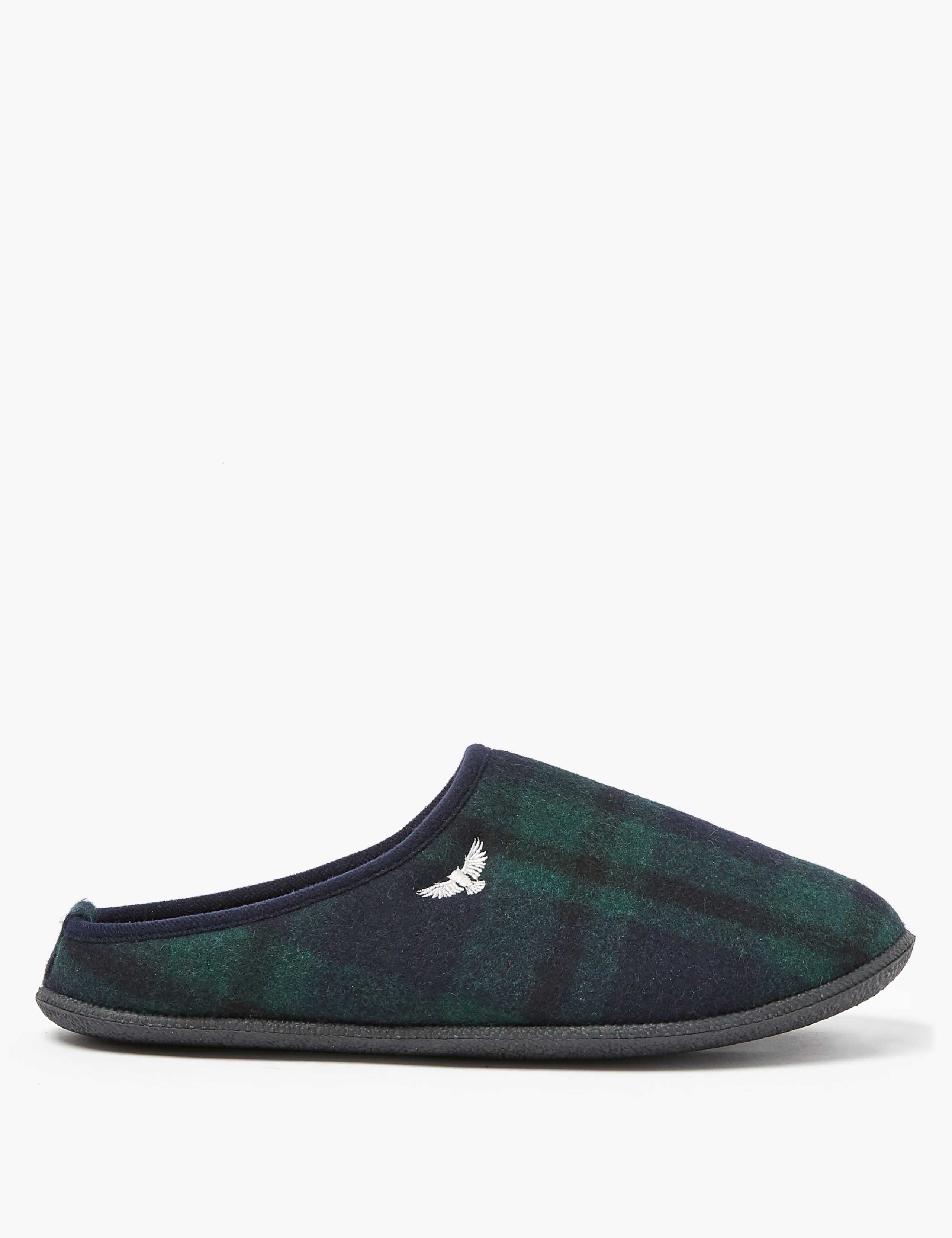 Checked Mule Slippers 2 of 5